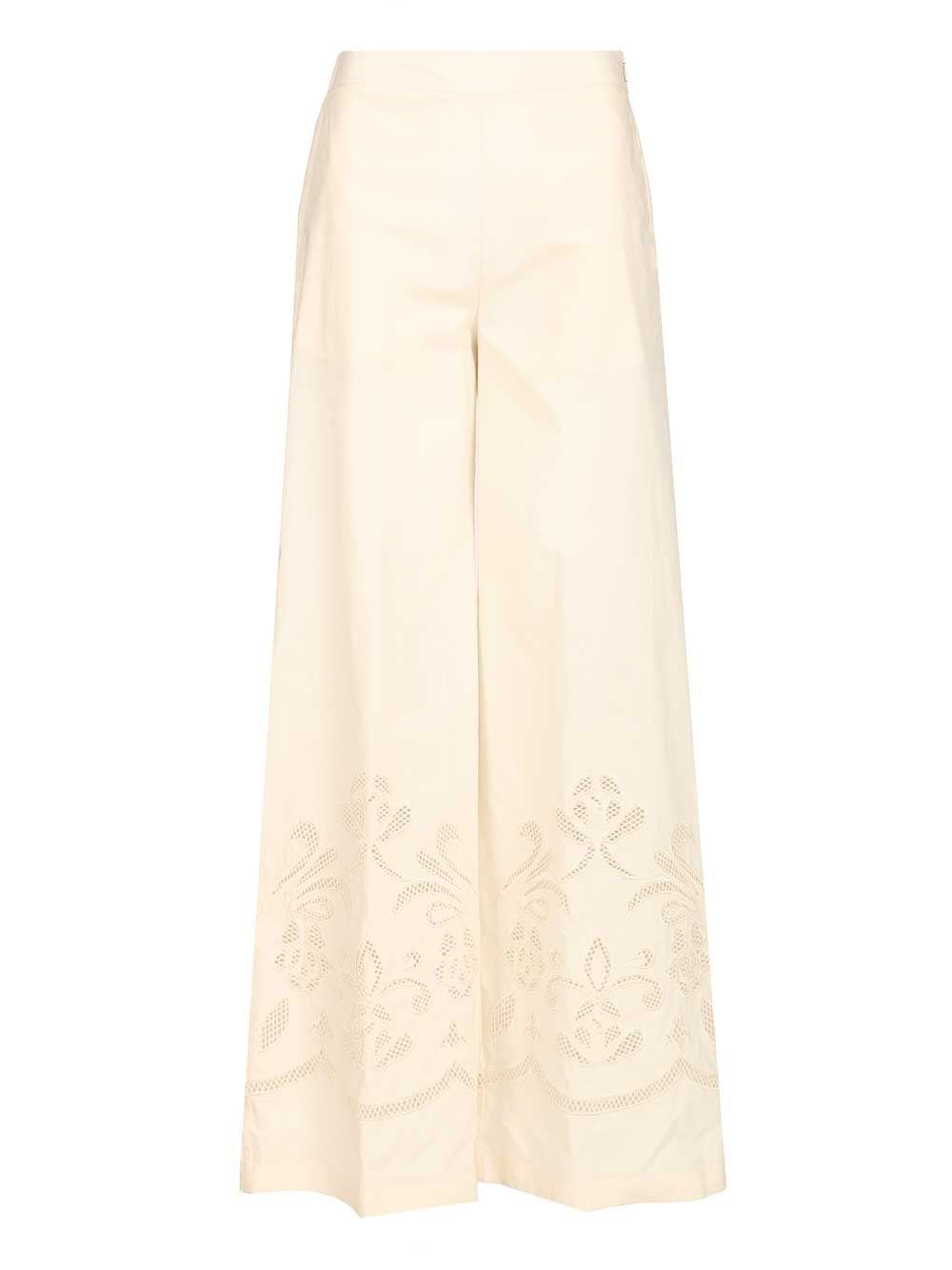 Forte_Forte Women "Lunamaris" Embroidery Co Popline Cropped Pants FORTE FORTE