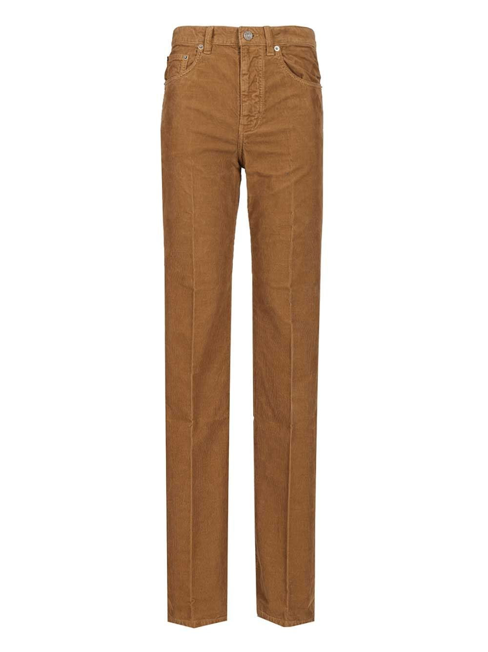 Saint Laurent Women "Clyde" Velvet Trousers SAINT LAURENT