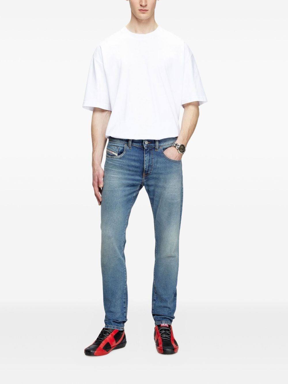 Diesel Men Slim Jeans "2019 D-Strukt 0Kial" DIESEL