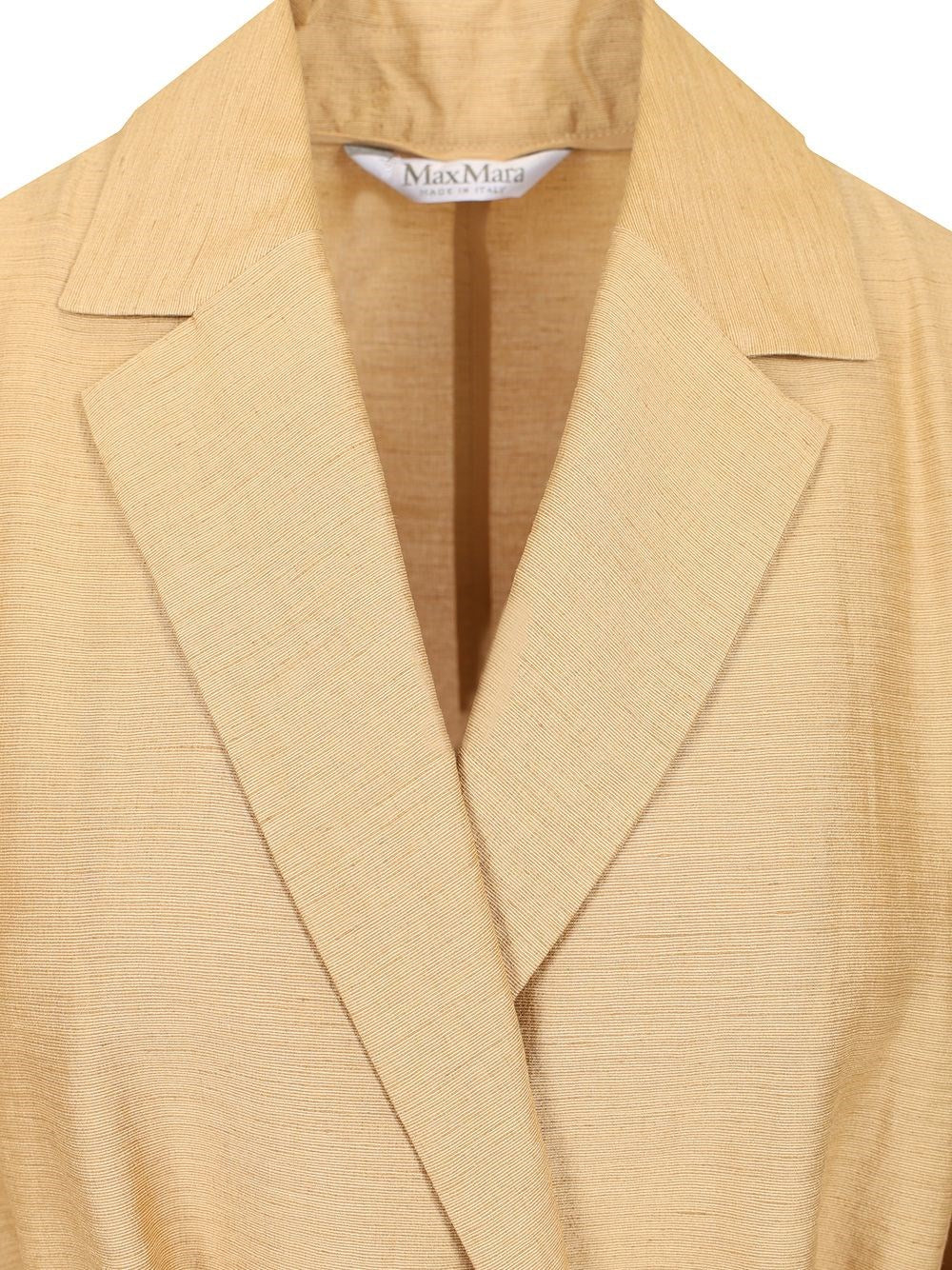 Max Mara Women Linen And Silk Canvas Overcoat MAX MARA