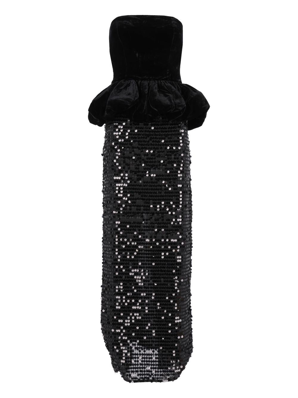 Rotate Women Sequinned Peplum Maxi Dress ROTATE