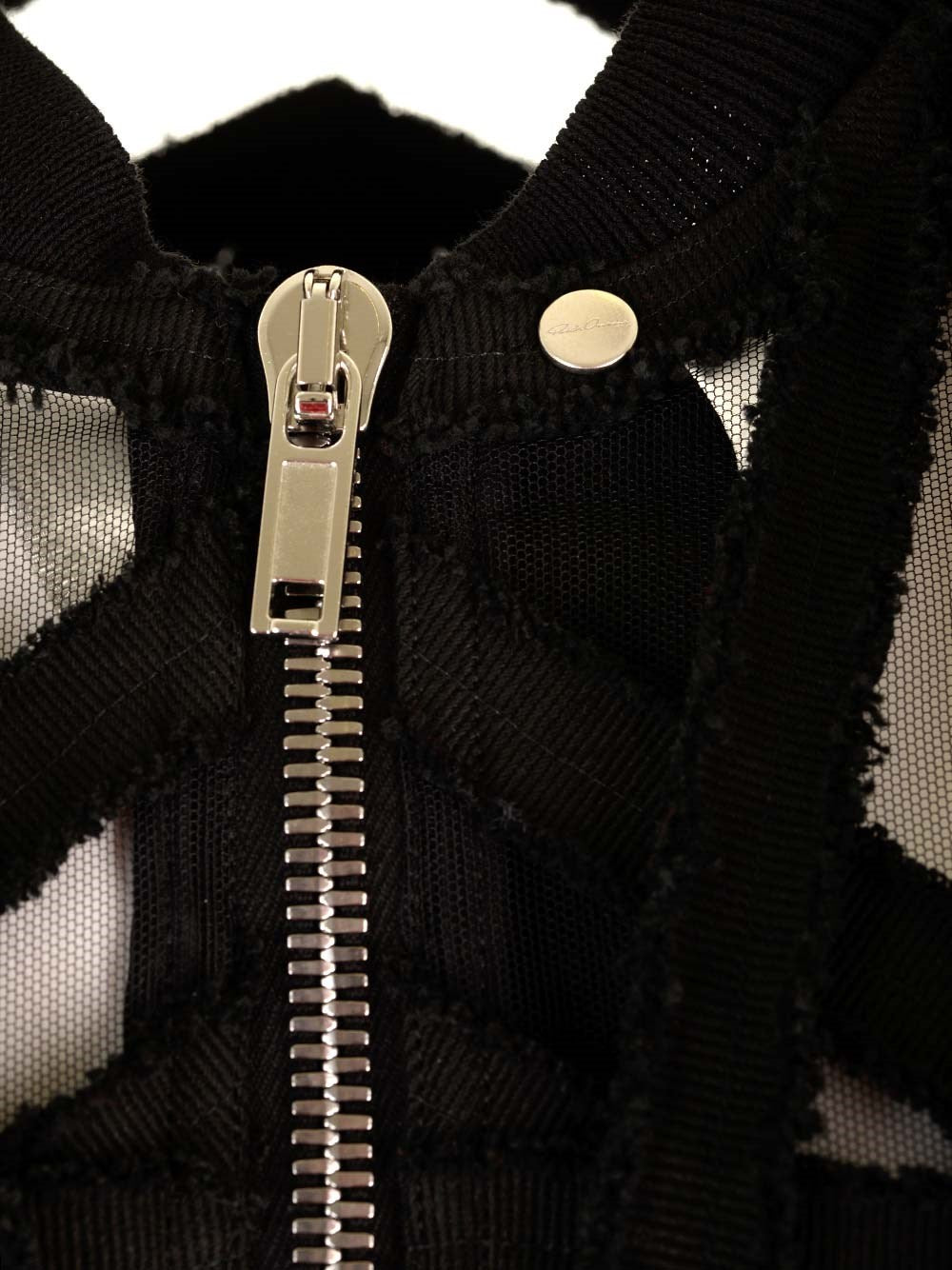 Rick Owens Women Cropped Jacket In Denim And Tulle RICK OWENS