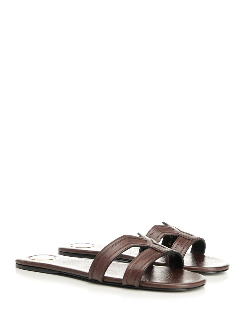Saint Laurent Women Mabrouka Leather Sandals SAINT LAURENT