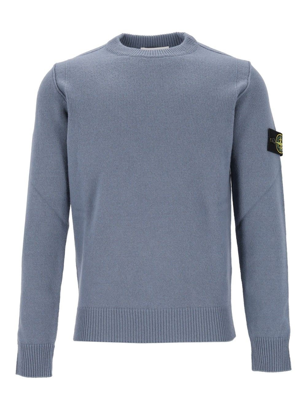 Stone Island Men Lambswool Crew Neck Sweater STONE ISLAND