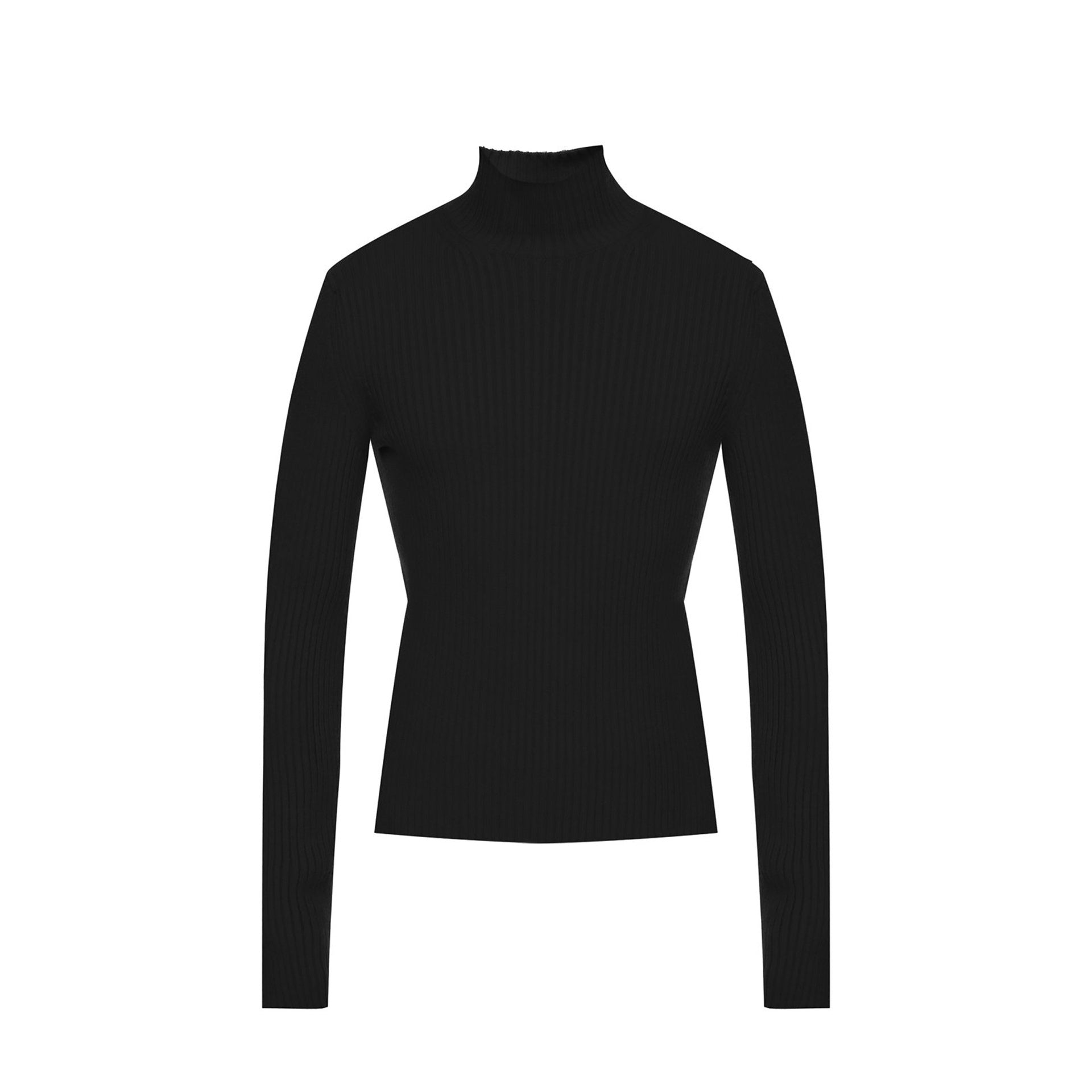 Balenciaga Cashmere Blend Rib Knit Turtleneck Men BALENCIAGA