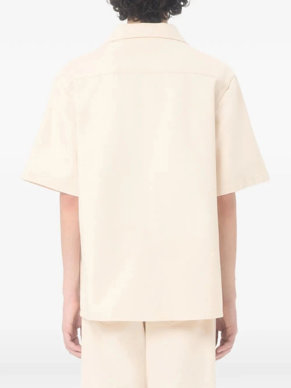 Valentino Garavani Men `Vgold` Denim Short Sleeve Shirt VALENTINO GARAVANI