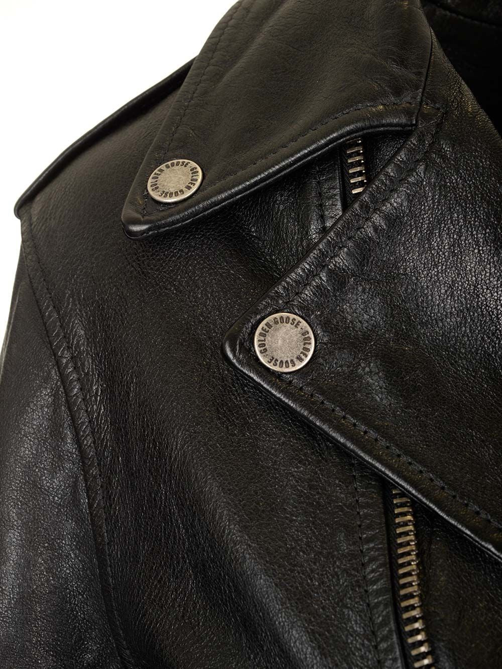 Golden Goose Women Leather Biker Jacket GOLDEN GOOSE