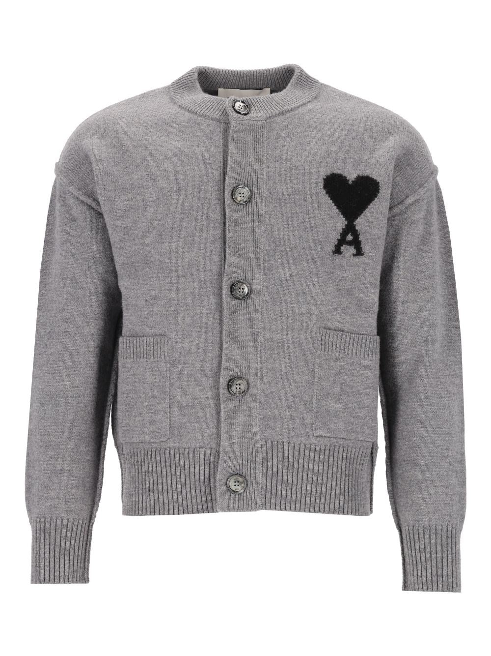 Ami Women Wool Ami De Coeur Cardigan AMI PARIS