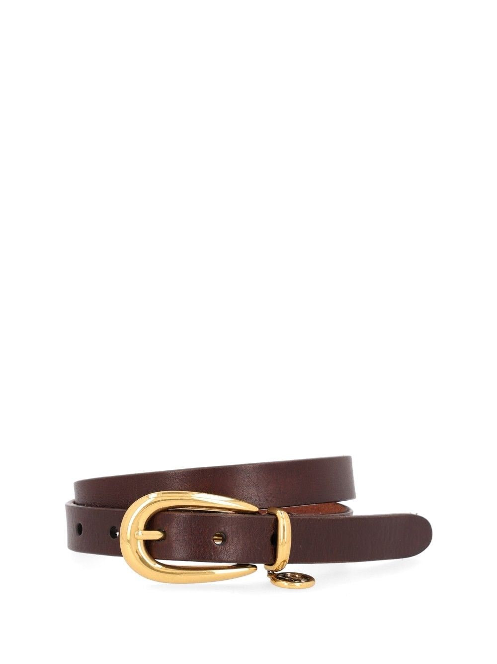 Saint Laurent Women Cassandra Thin Leather Belt SAINT LAURENT