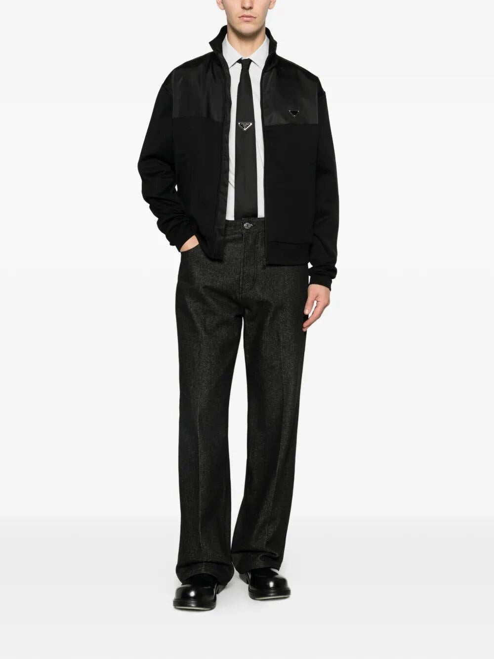 Prada Men Cotton And Re-Nylon Jacket PRADA