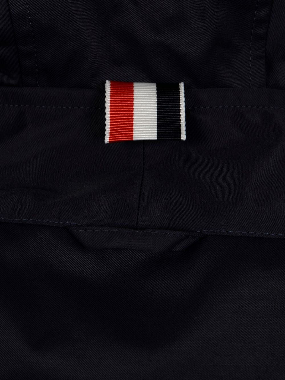Thom Browne Men Nylon Hooded Shirt THOM BROWNE