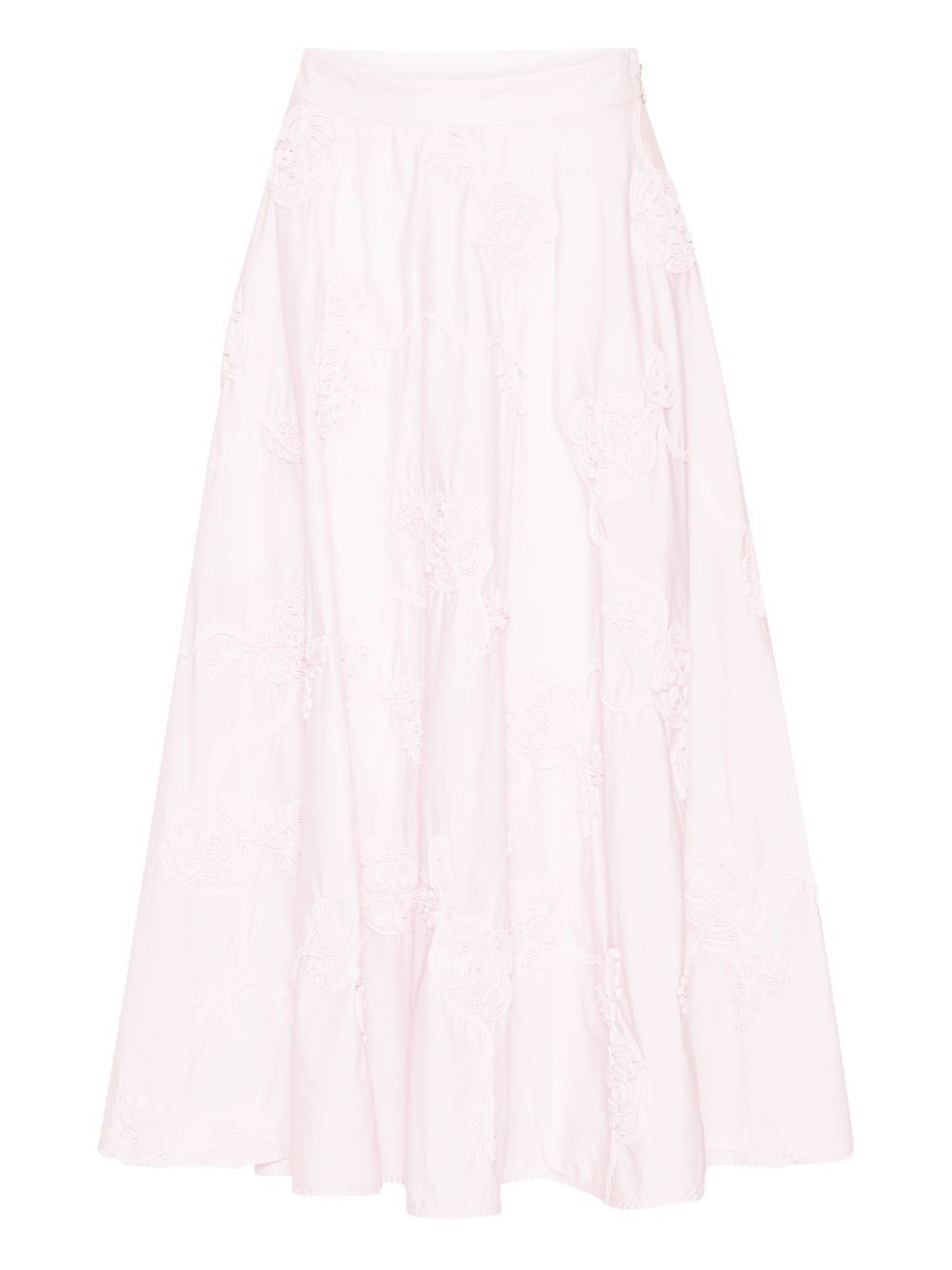 Rotate Women The Flower Maxi Light Pink Long Skirt ROTATE