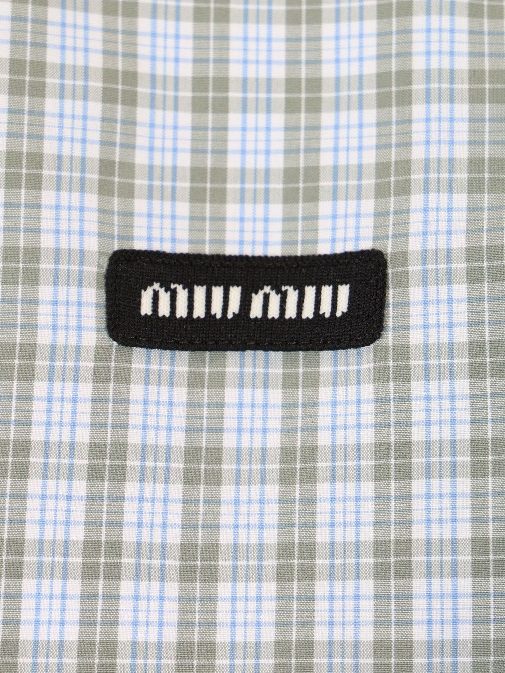 Miu Miu Women Checked Poplin Shirt MIU MIU