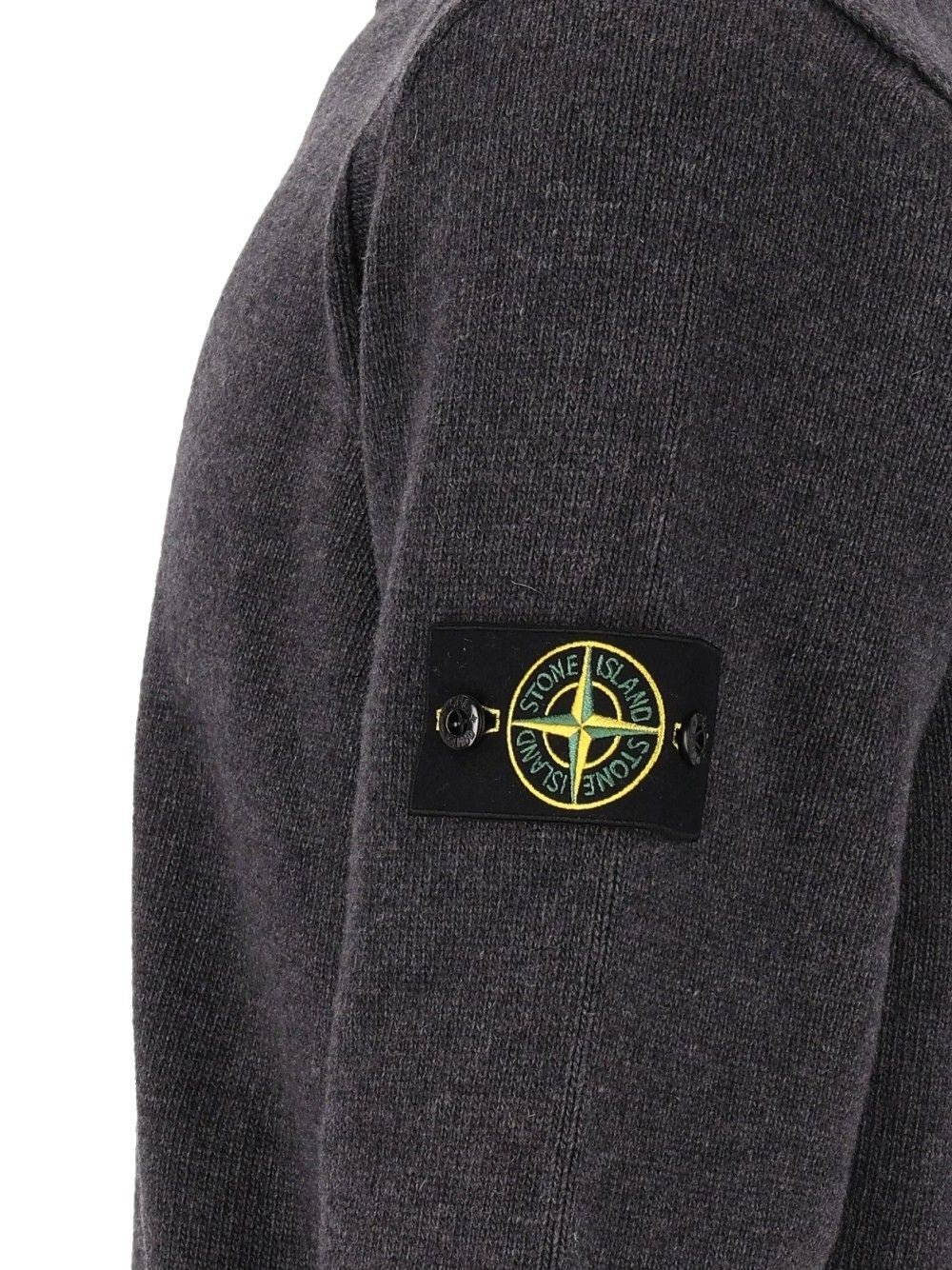 Stone Island Men Lambswool Crew Neck Sweater STONE ISLAND