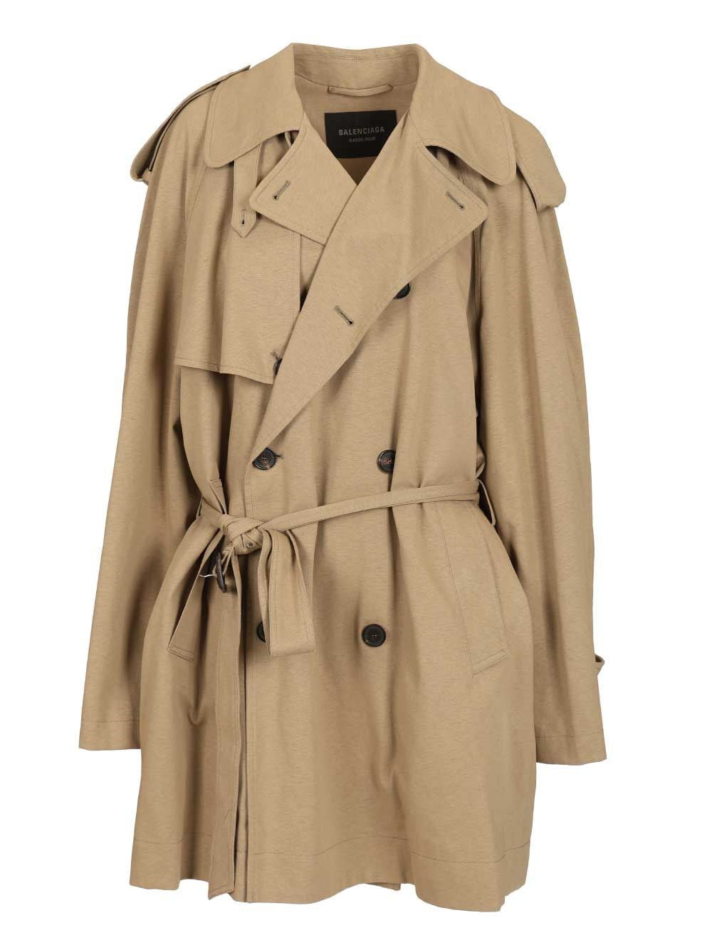 Balenciaga Women Cropped Trench Coat BALENCIAGA