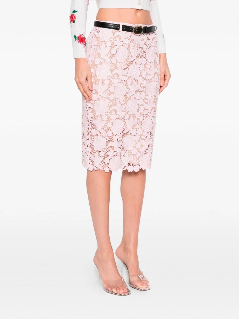 Self-Portrait Women Lace Midi Skirt SELF-PORTRAIT
