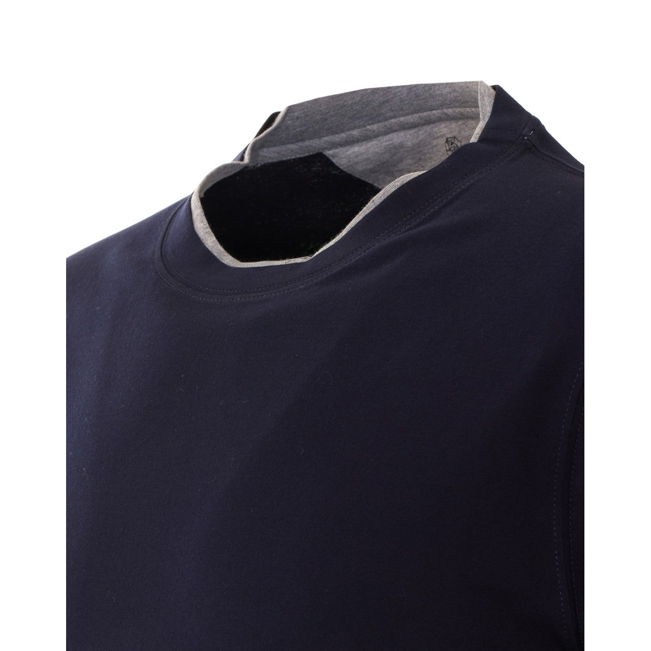 Brunello Cucinelli Men Faux Layering T-Shirt