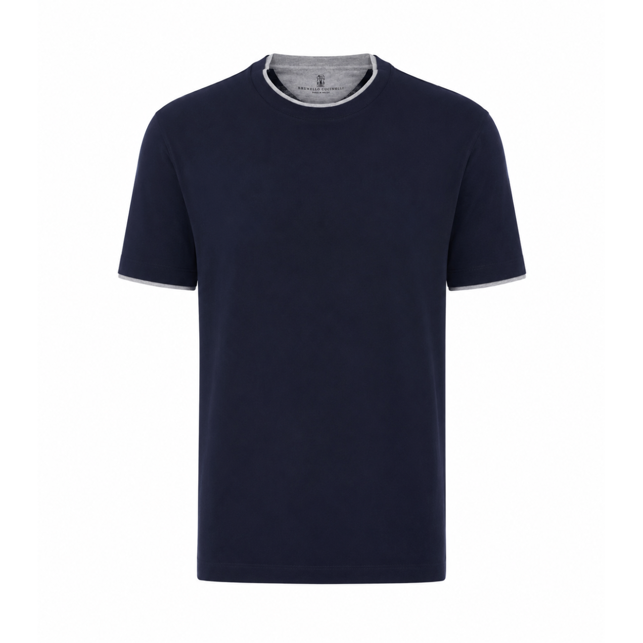 Brunello Cucinelli Men Faux Layering T-Shirt