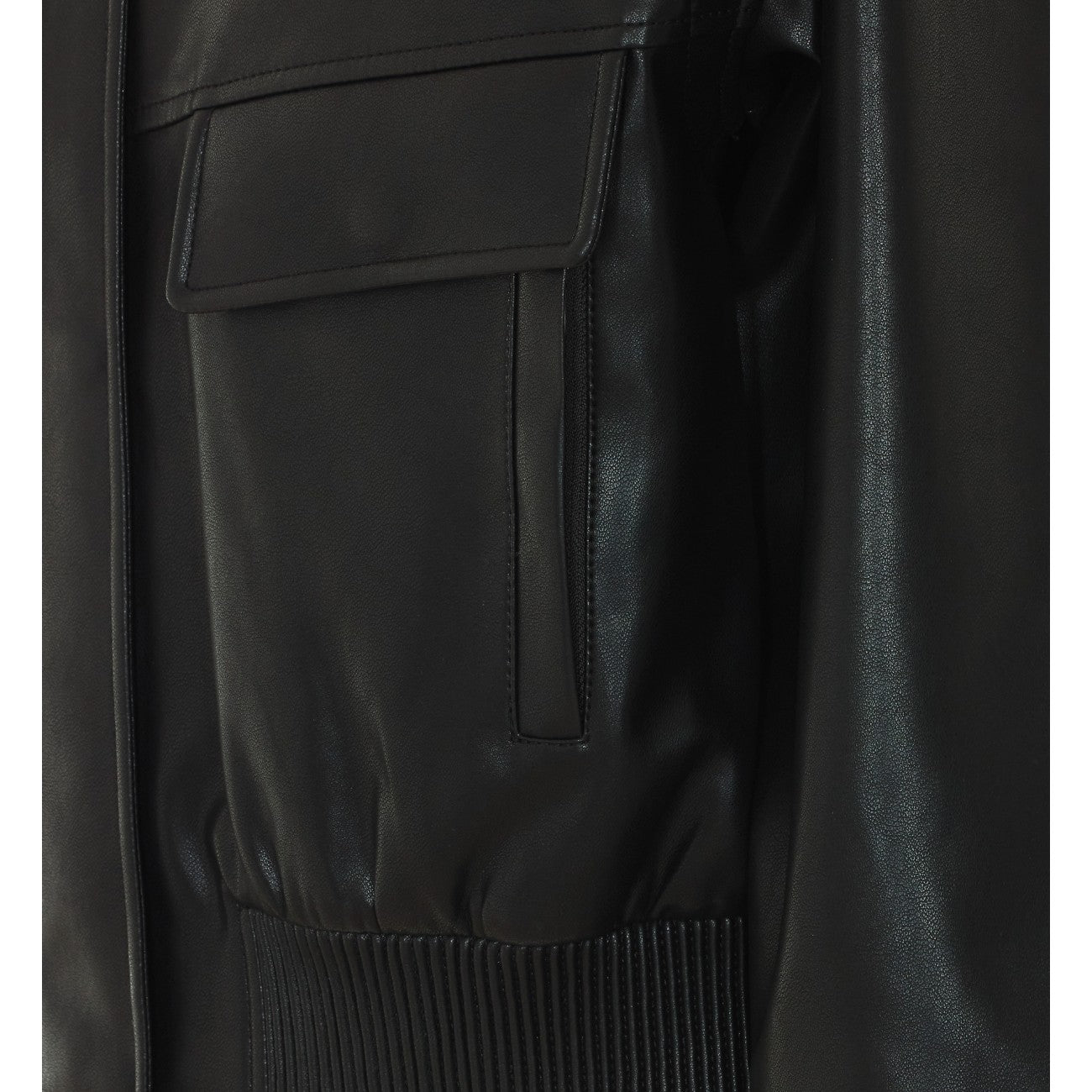 Self Portrait Women Faux Leather Bomber Jacket SELF-PORTRAIT