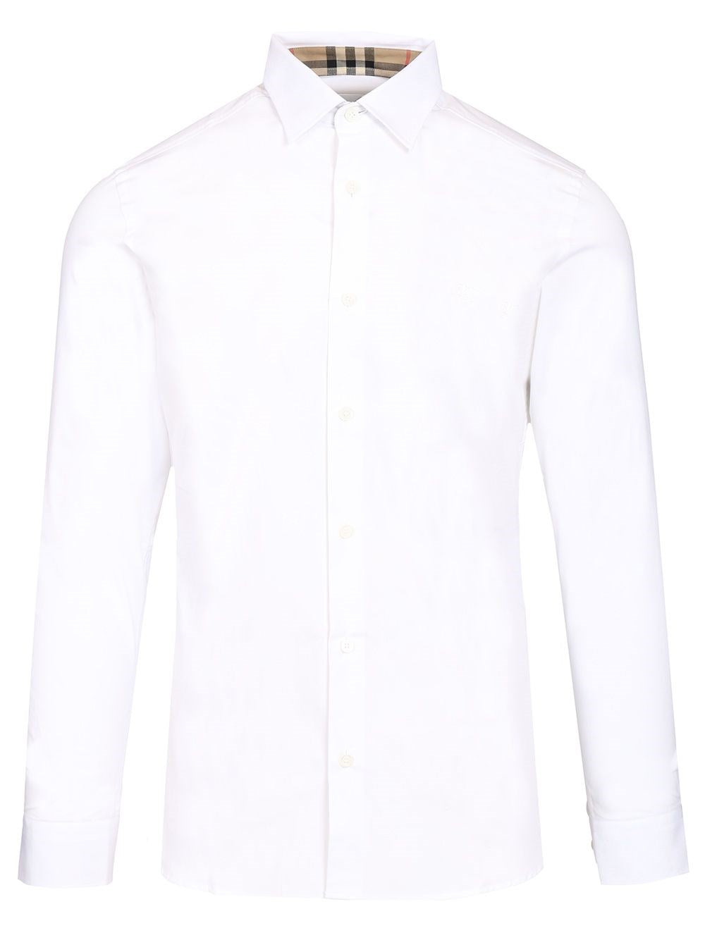 Burberry Men Slim Fit Shirt In Stretch Cotton BURBERRY