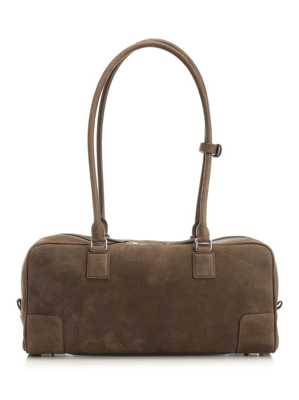 Loewe Women Amazona 31 Cropped Bag In Garnet Nubuck LOEWE