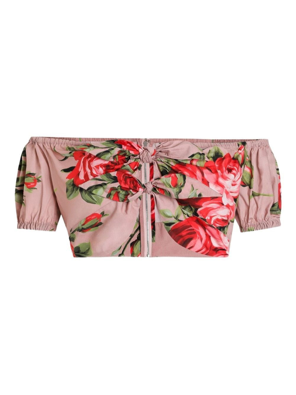 Dolce & Gabbana Women Rose Bouquet Print Top DOLCE & GABBANA
