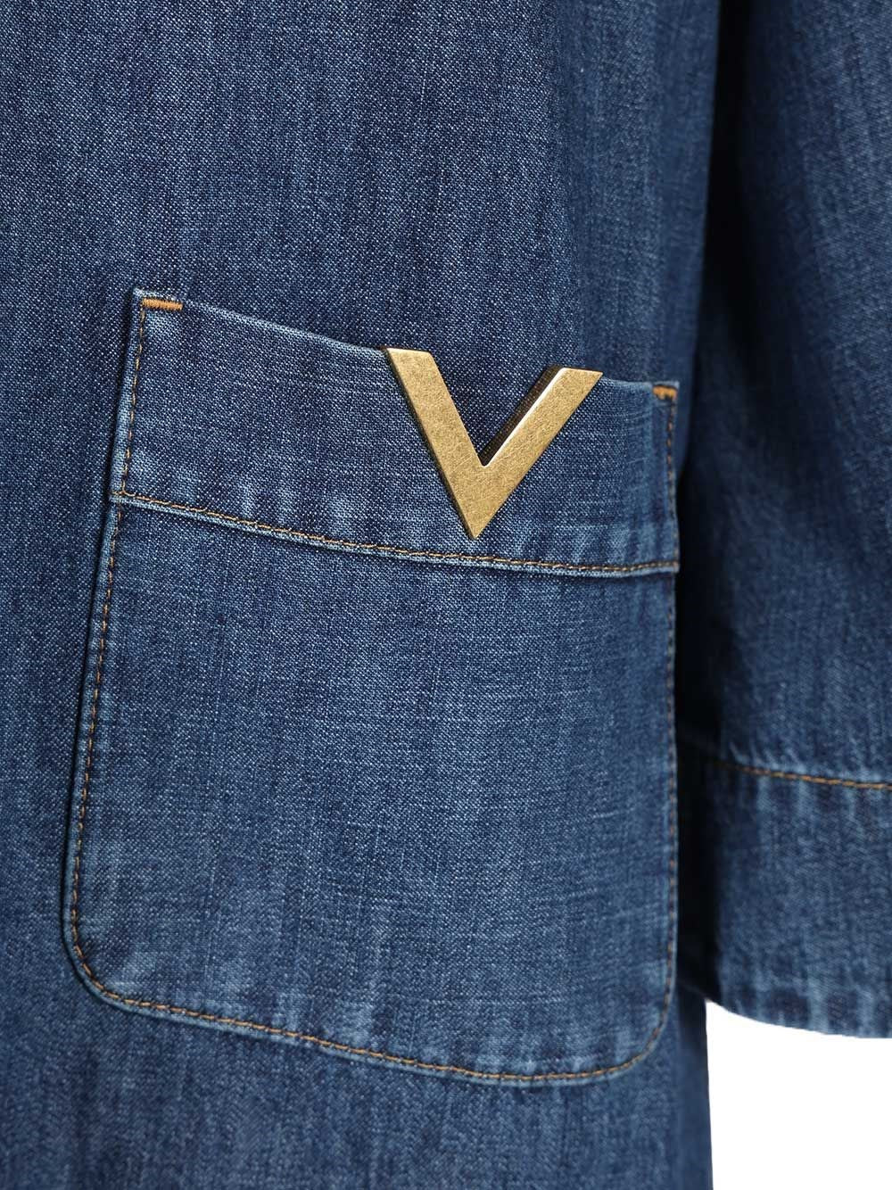 Valentino Garavani Women Chambray Denim Dress VALENTINO GARAVANI