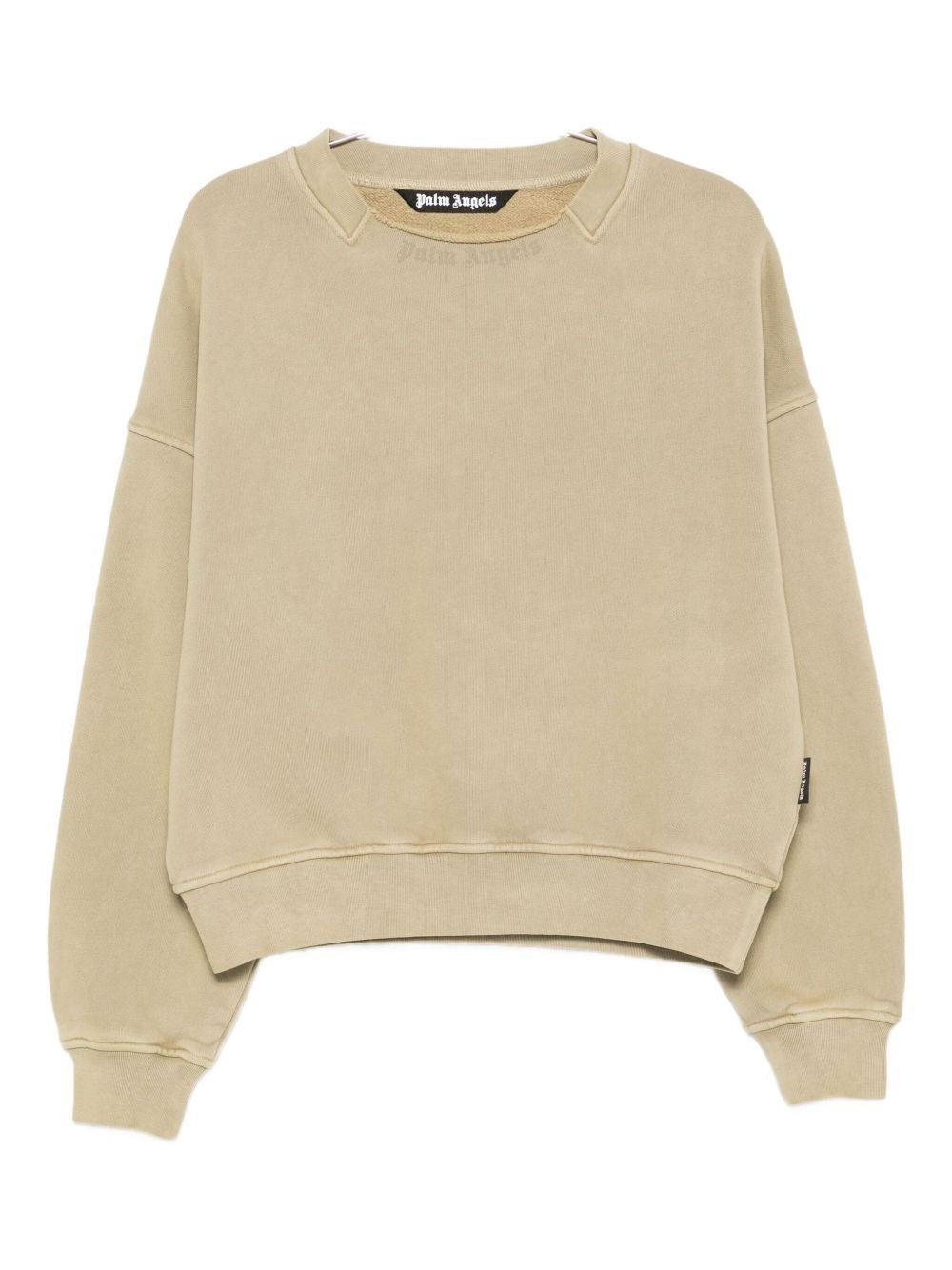 Palm Angels Men Curved Logo Sweatshirt PALM ANGELS