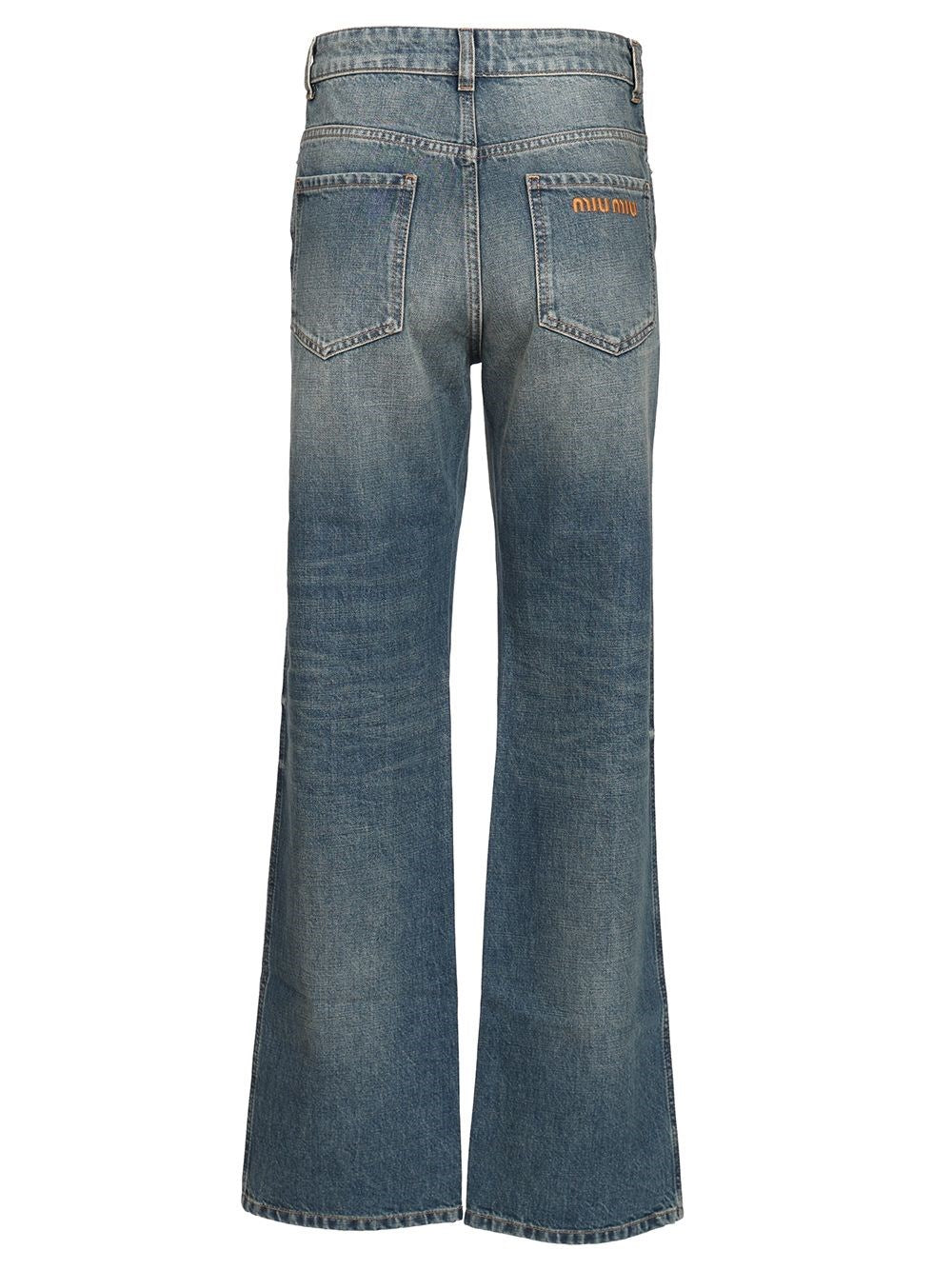Miu Miu Women Five-Pocket Denim Trousers MIU MIU