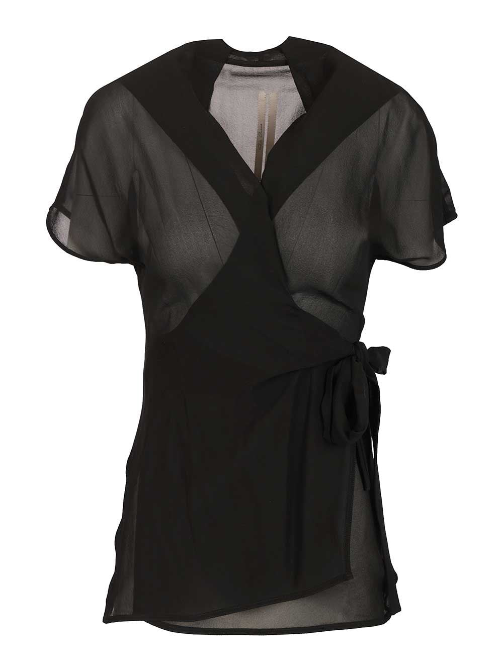 Rick Owens Women Laura Silk Wrap Top RICK OWENS