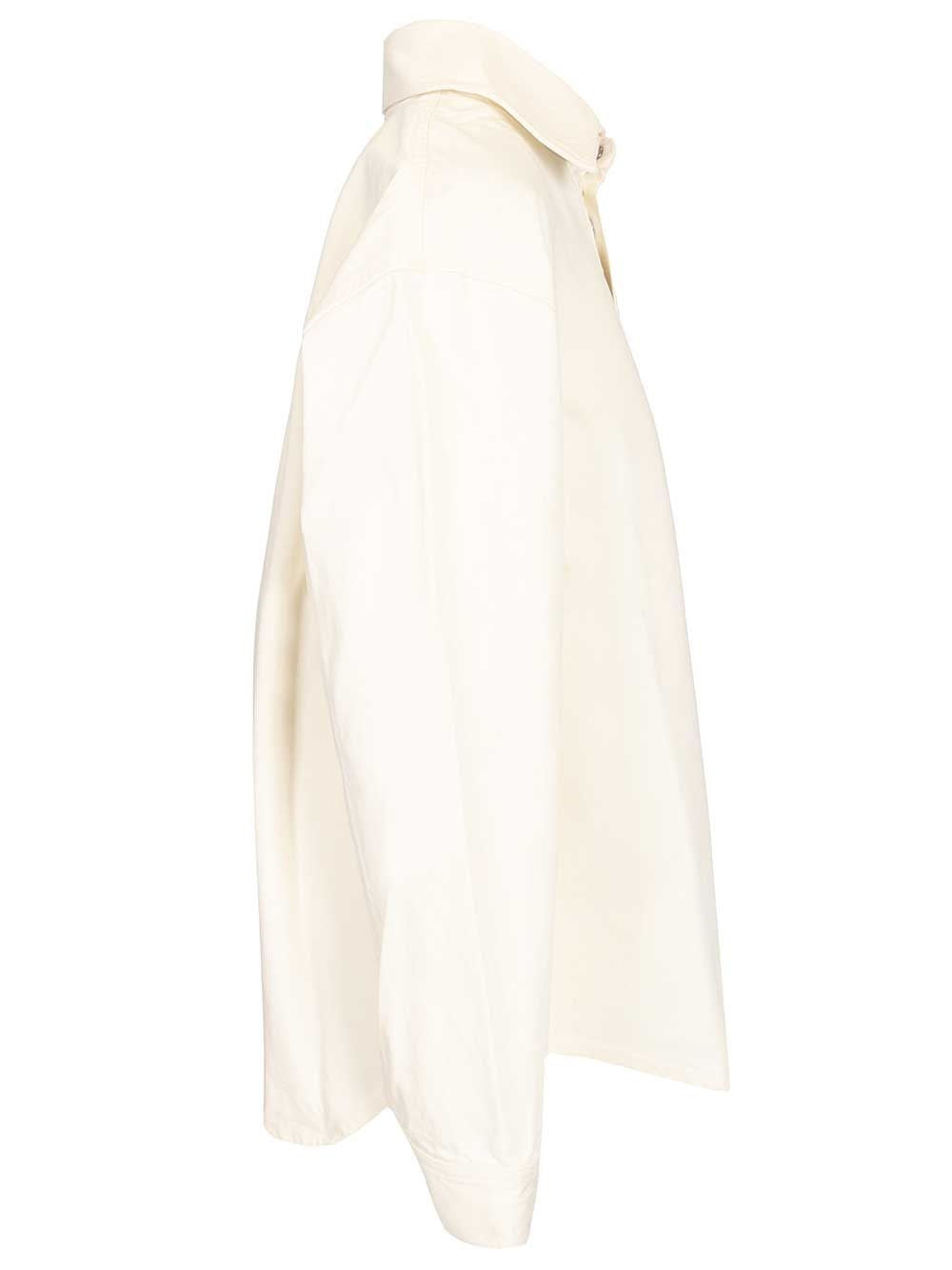 Ami Women Overshirt With Knitted Ami De Coeur AMI PARIS