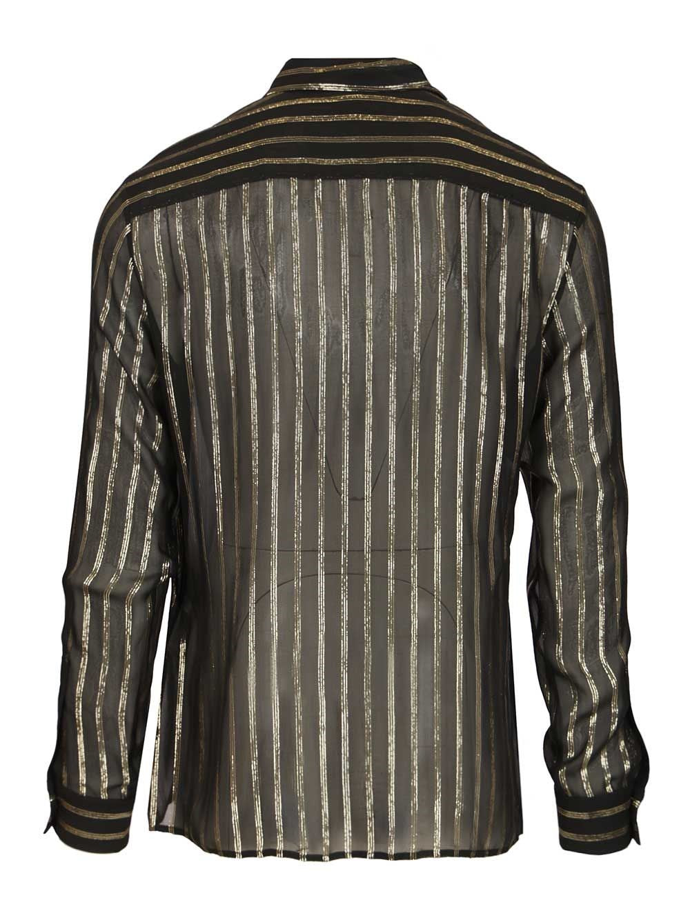 Valentino Garavani Men Valentino Silk And Lurex Chiffon Shirt VALENTINO GARAVANI