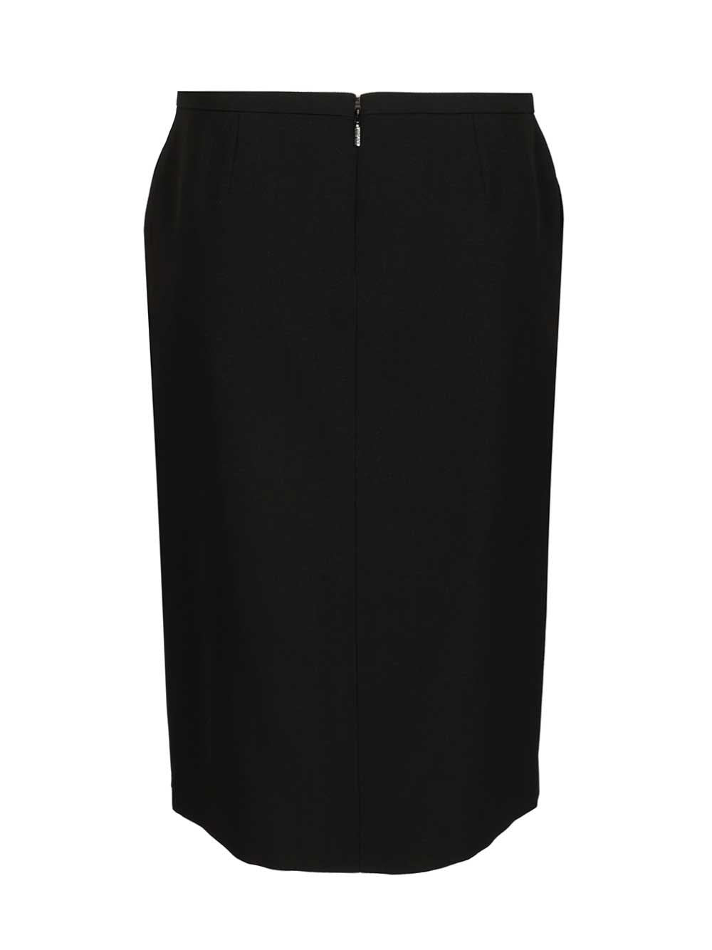Versace Women Midi Skirt In Double Wool Crêpe VERSACE