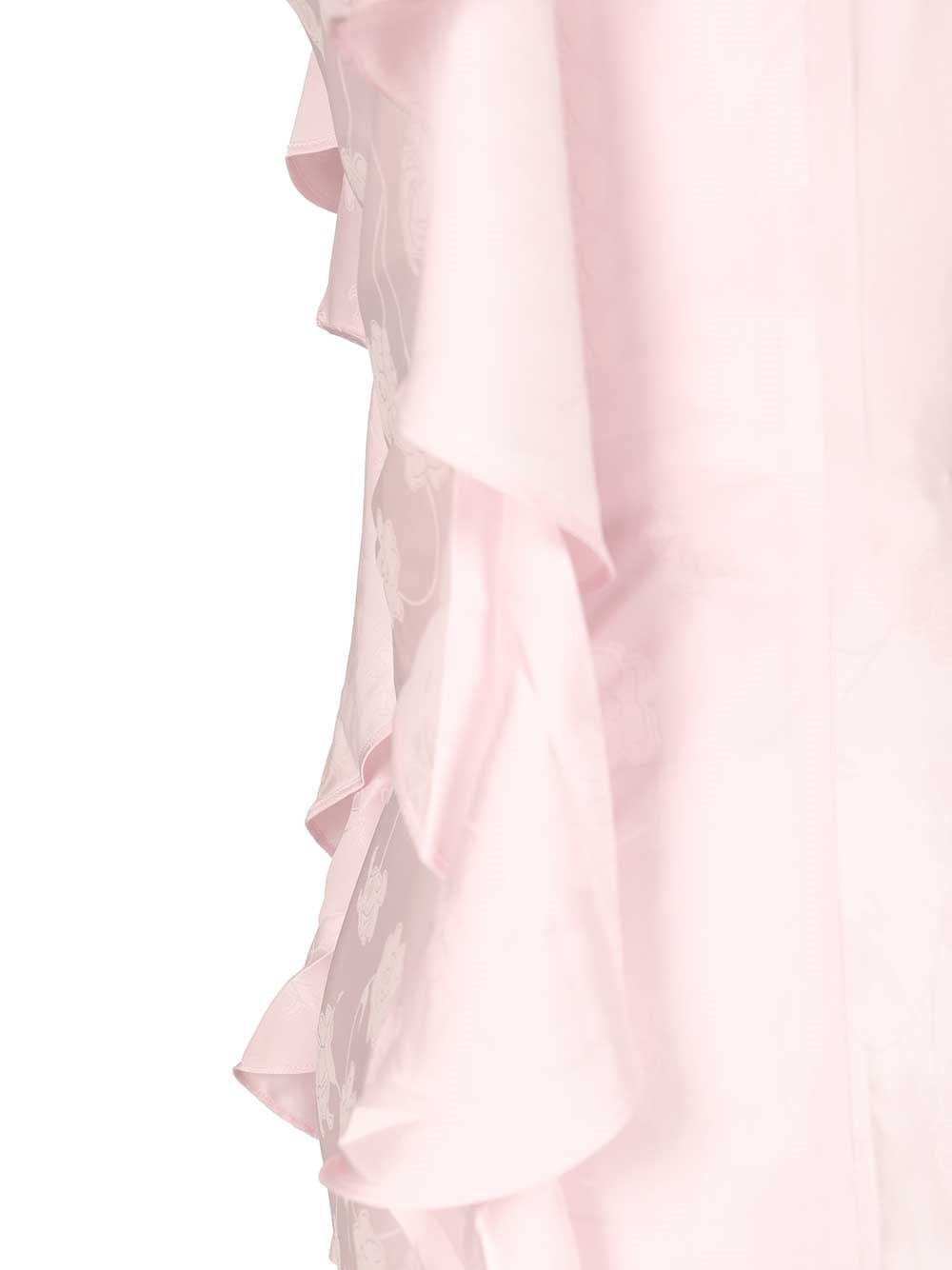 Rotate Women Long Satin Jacquard Dress ROTATE