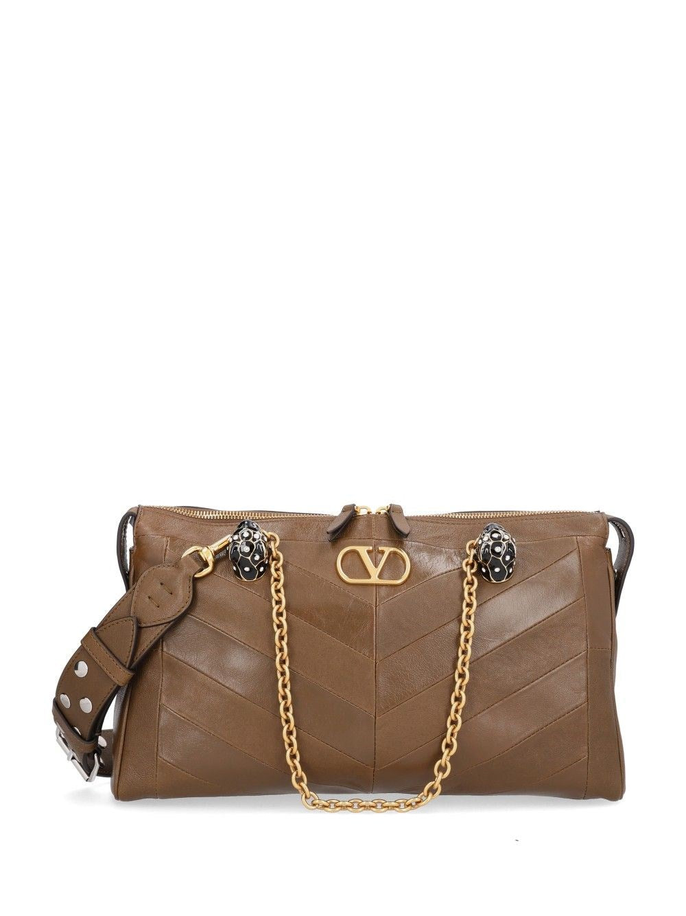 Valentino Garavani Women "Panthea" Bag In Chevron-Patterned Nappa Leather VALENTINO GARAVANI