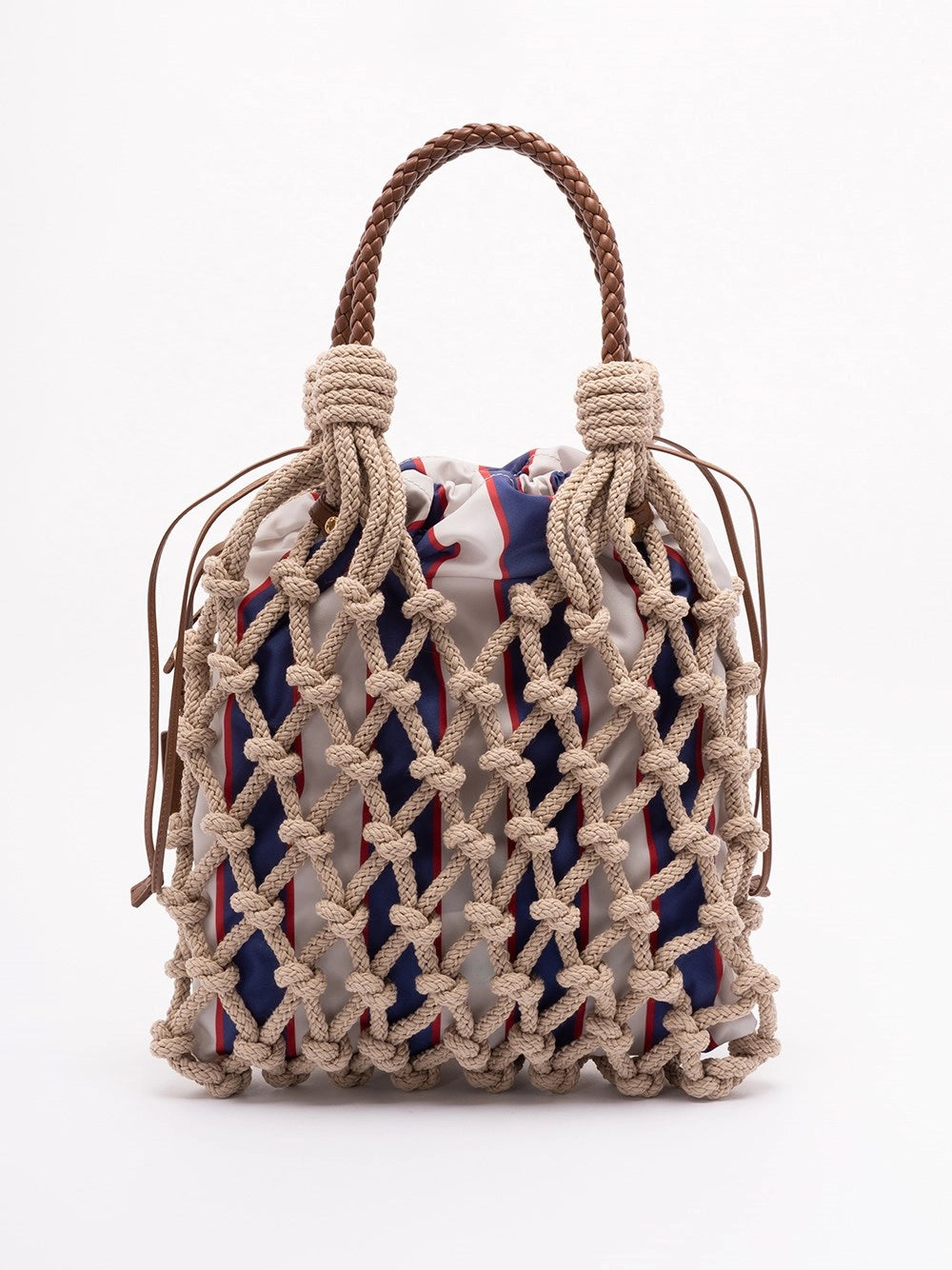 Prada Women ``Prada Noué` Cotton And Leather Handbag PRADA