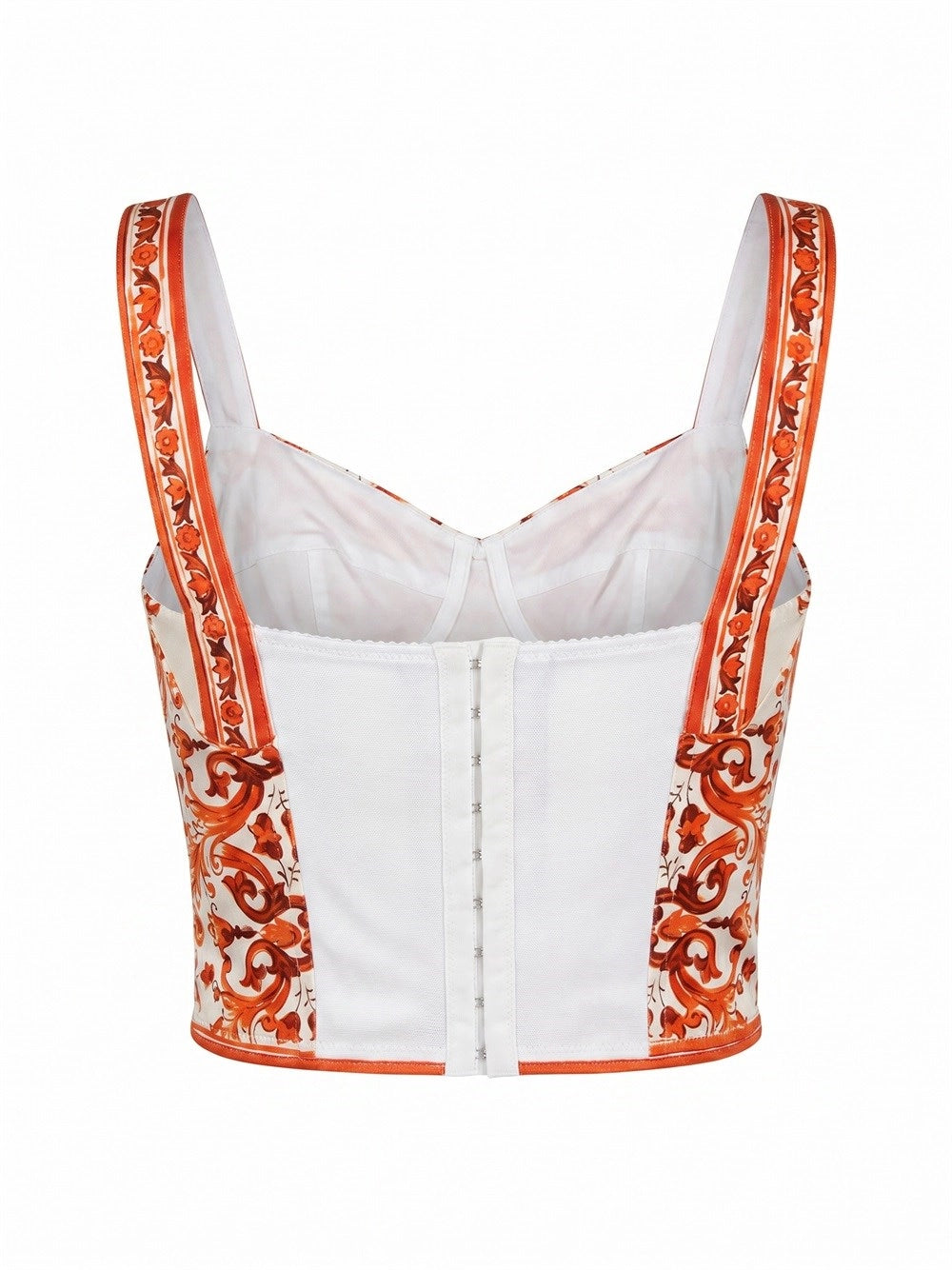 Dolce & Gabbana Women Maiolica-Print Bustier DOLCE & GABBANA