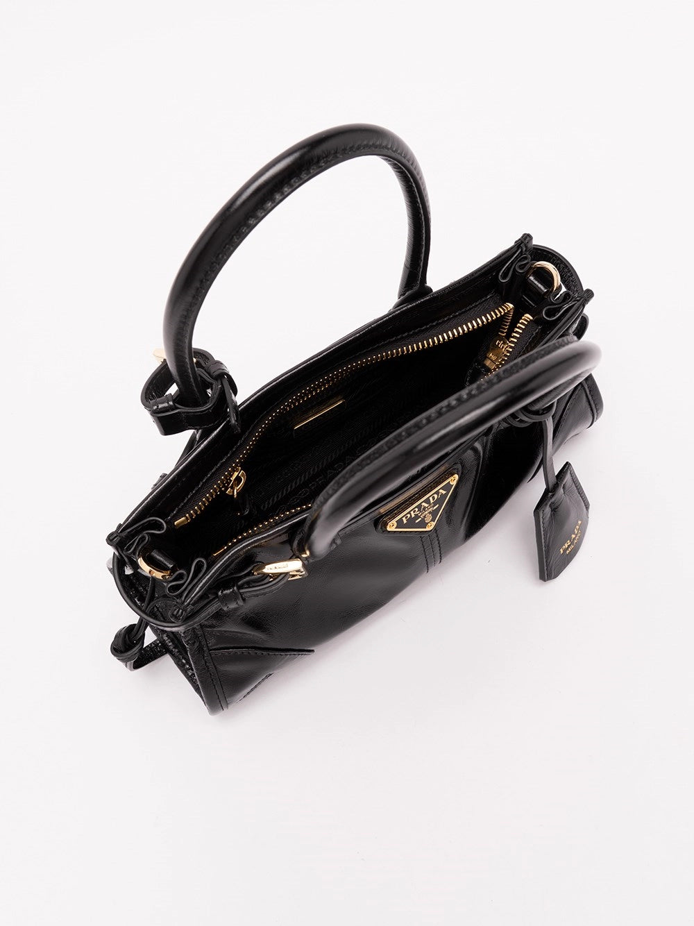 Prada Women Prada Bonnie Mini Leather Bag PRADA