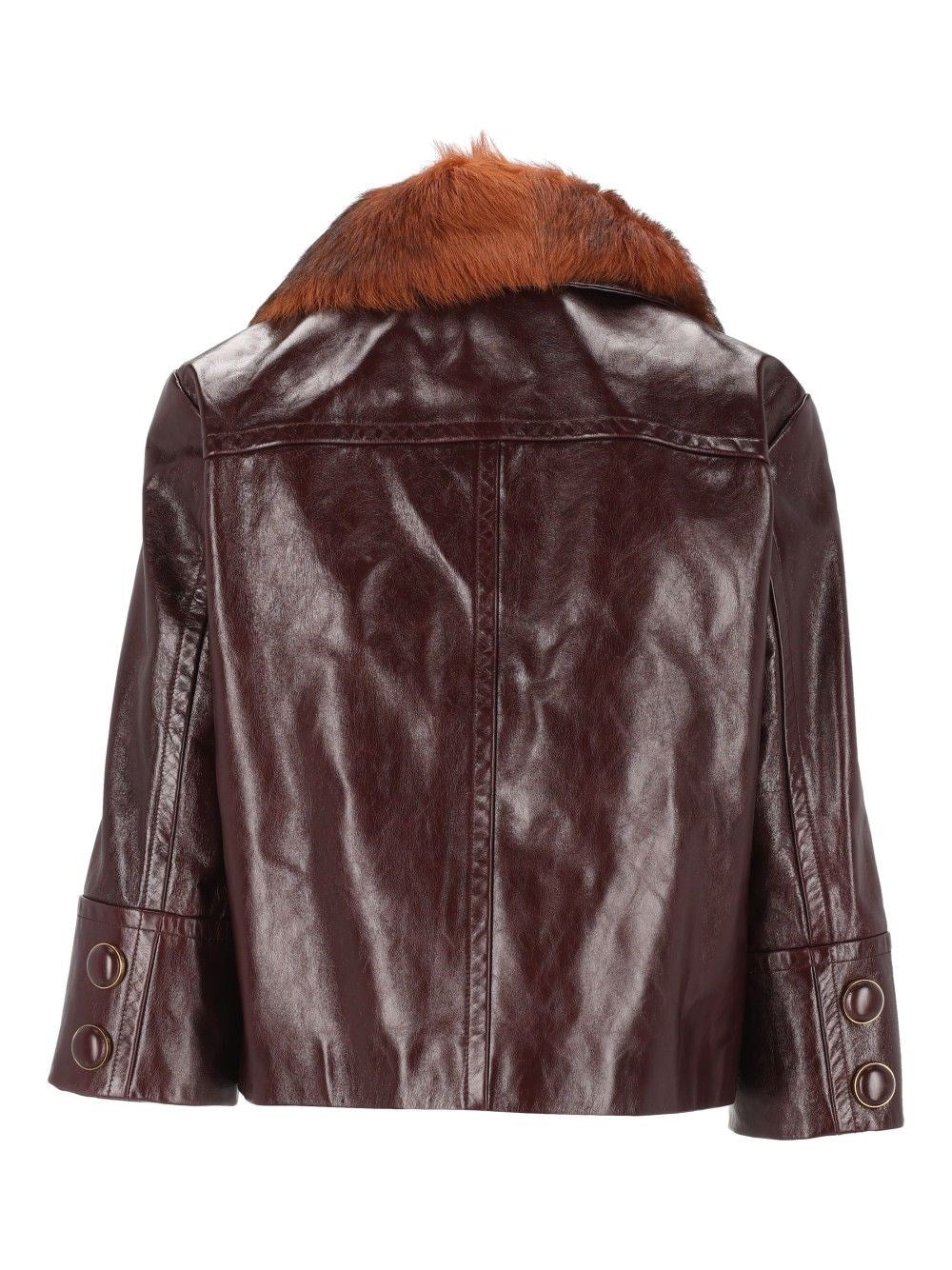 Chloe' Women Short Leather Jacket CHLOE