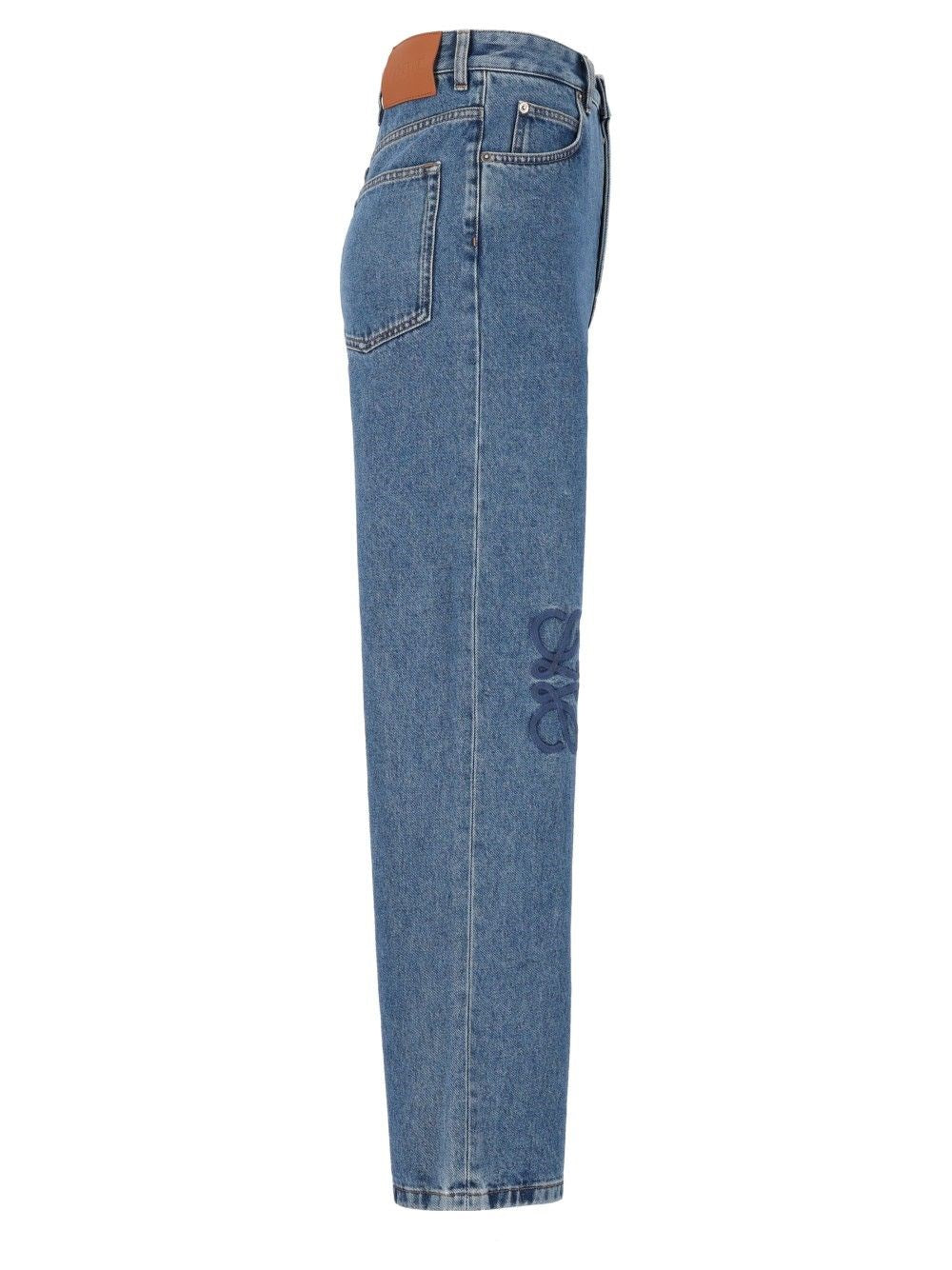 Loewe Men Anagram Baggy Denim Jeans LOEWE