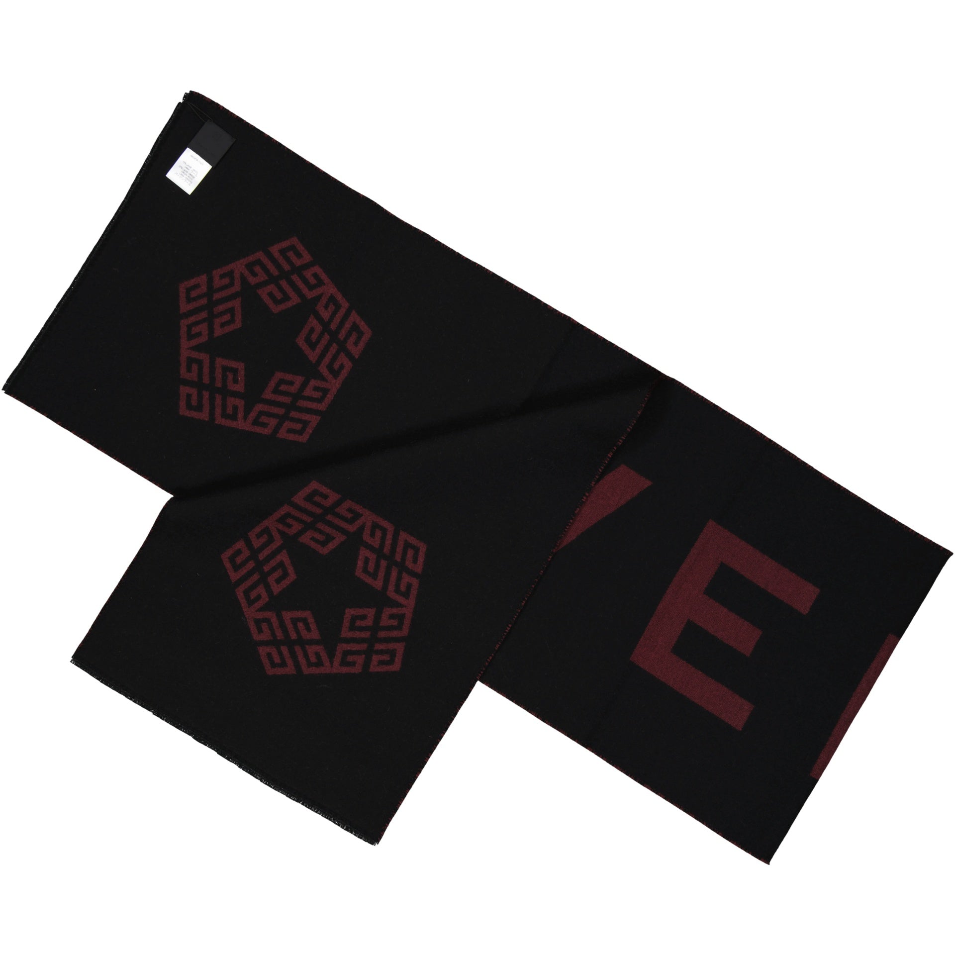 Givenchy Wool Logo Scarf Men GIVENCHY
