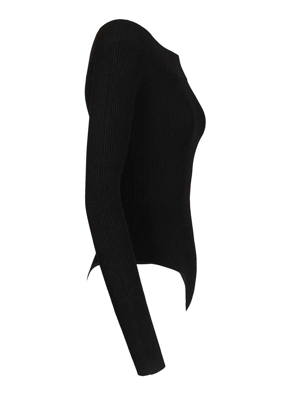 Alaïa Women Ribbed Knit Bodysuit ALAIA
