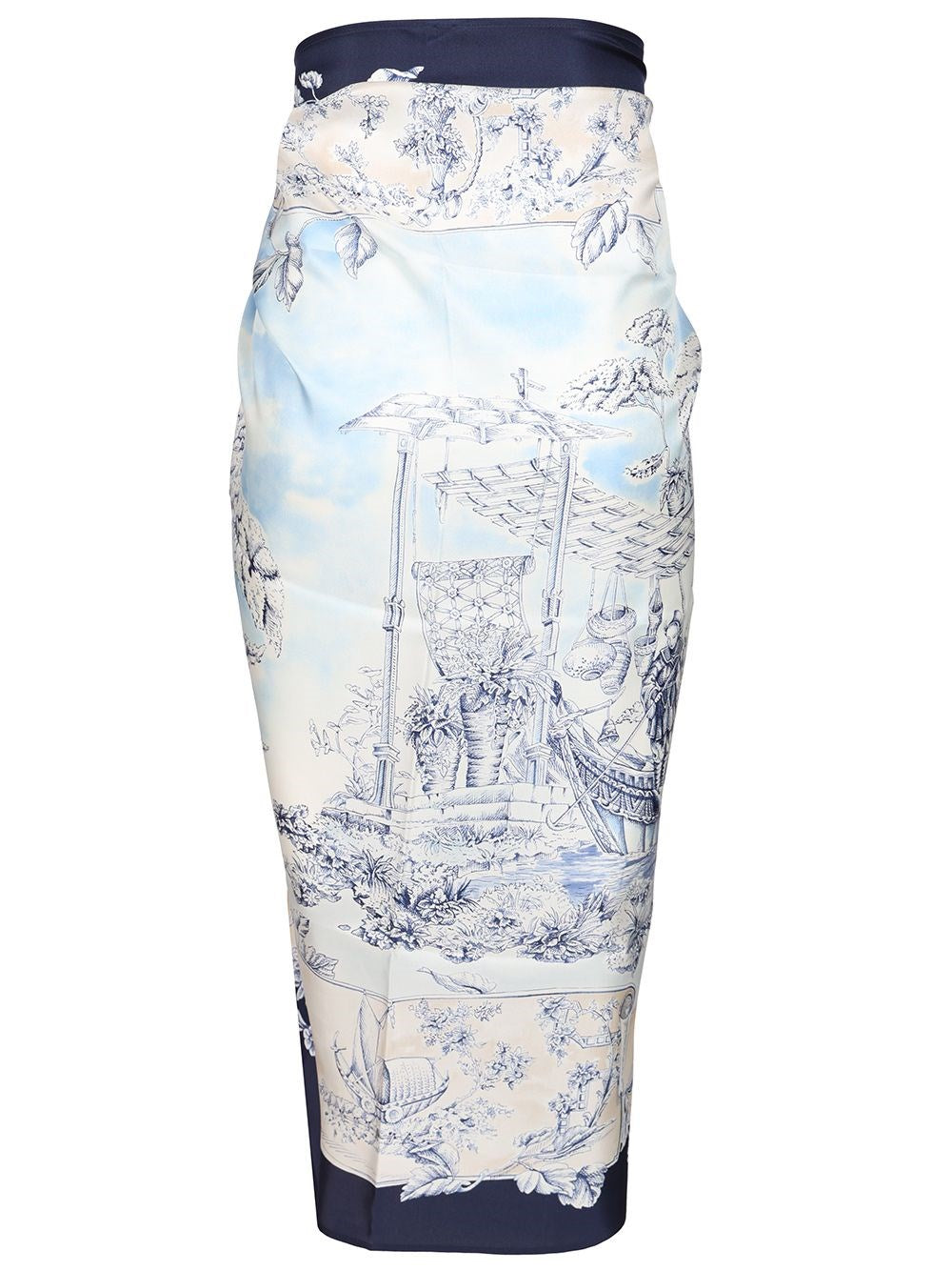 Ferragamo Women Pareo With "Travel" Print FERRAGAMO