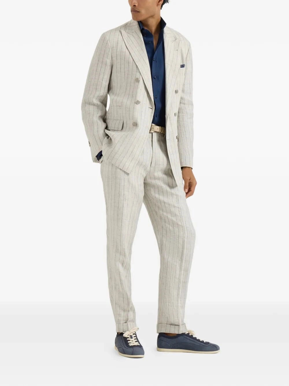 Brunello Cucinelli Men Linen Shirt BRUNELLO CUCINELLI