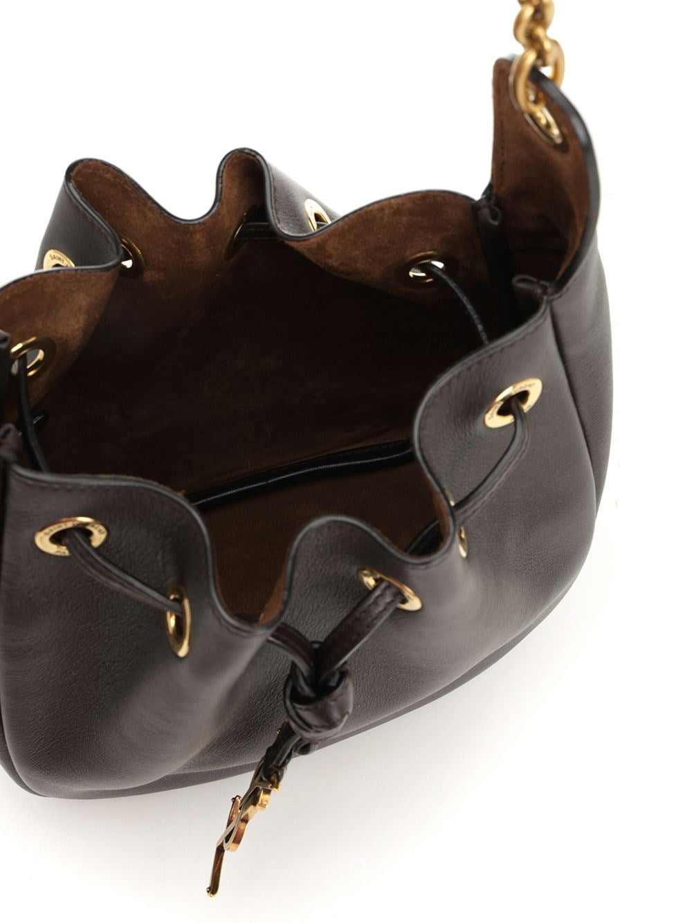 Saint Laurent Women Leather Bucket Bag SAINT LAURENT