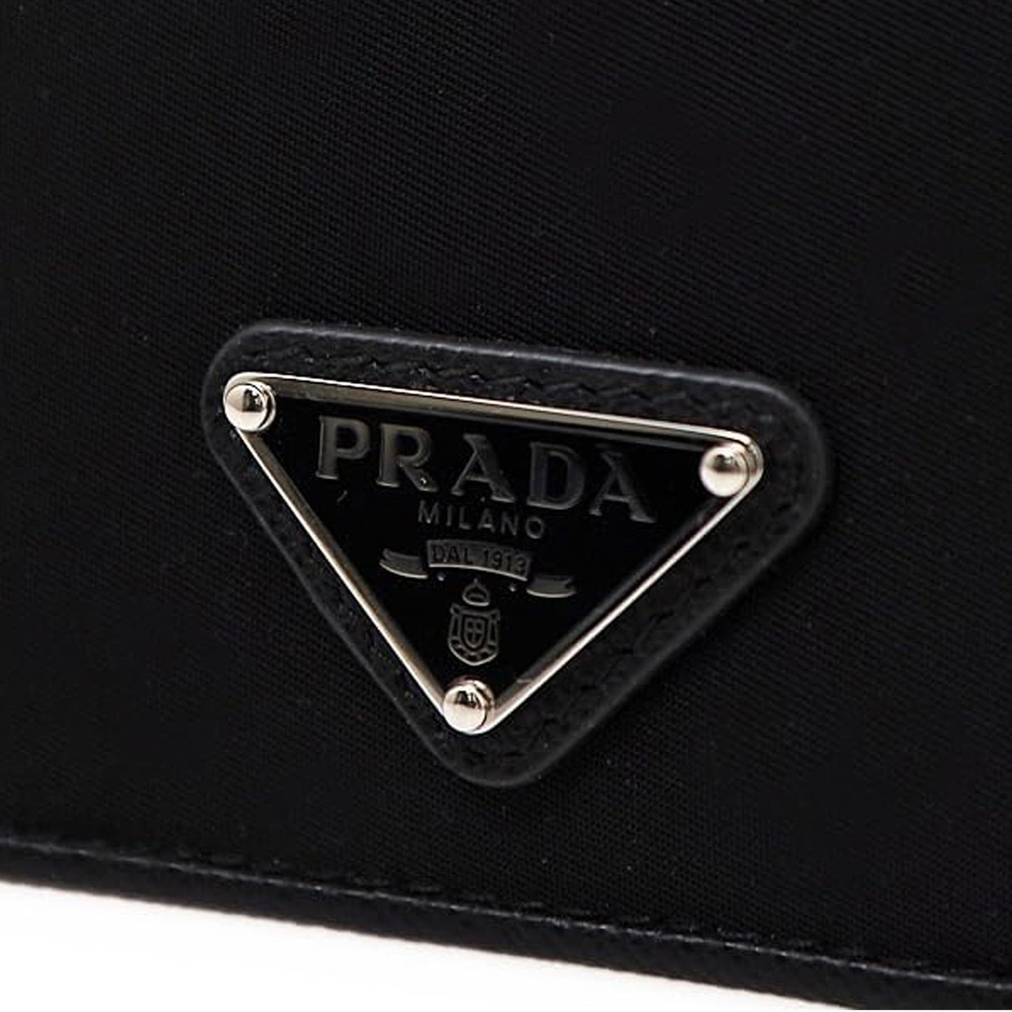 Prada Nylon And Leather Card Holder Women PRADA
