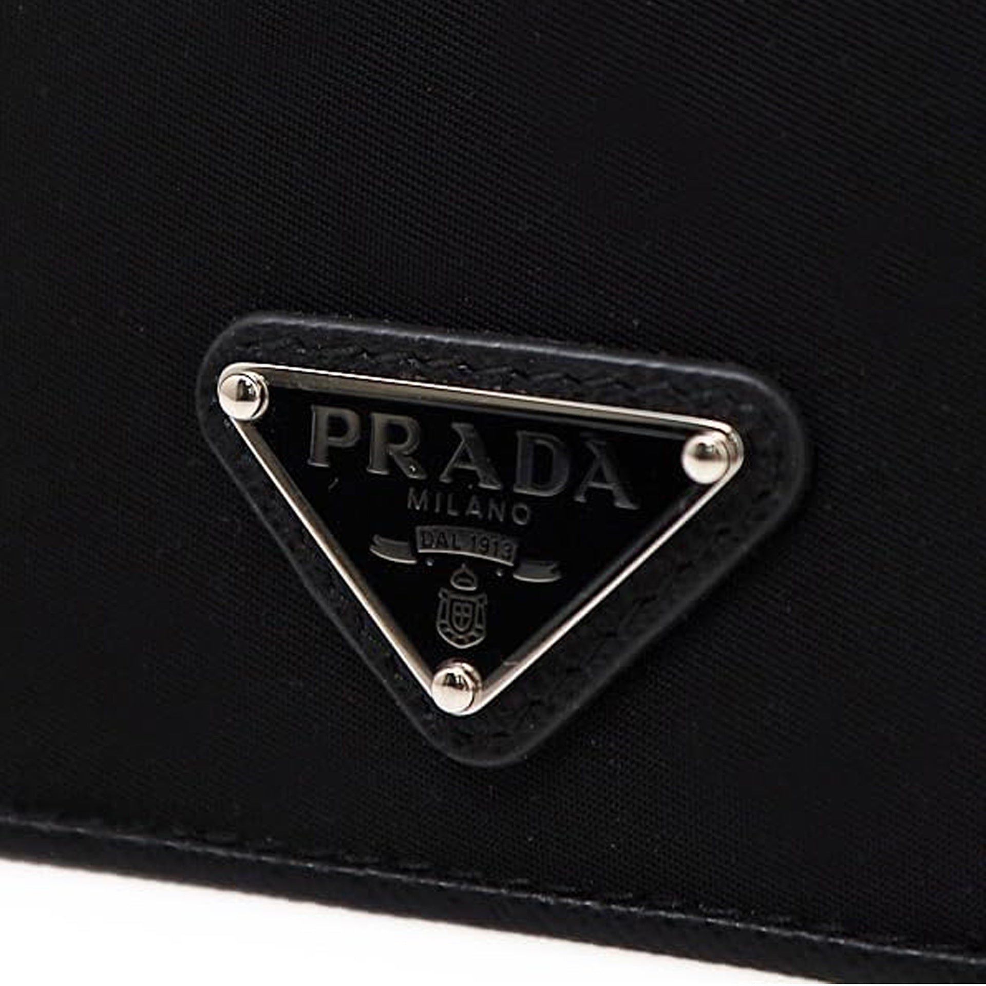 Prada Nylon And Leather Card Holder Women PRADA