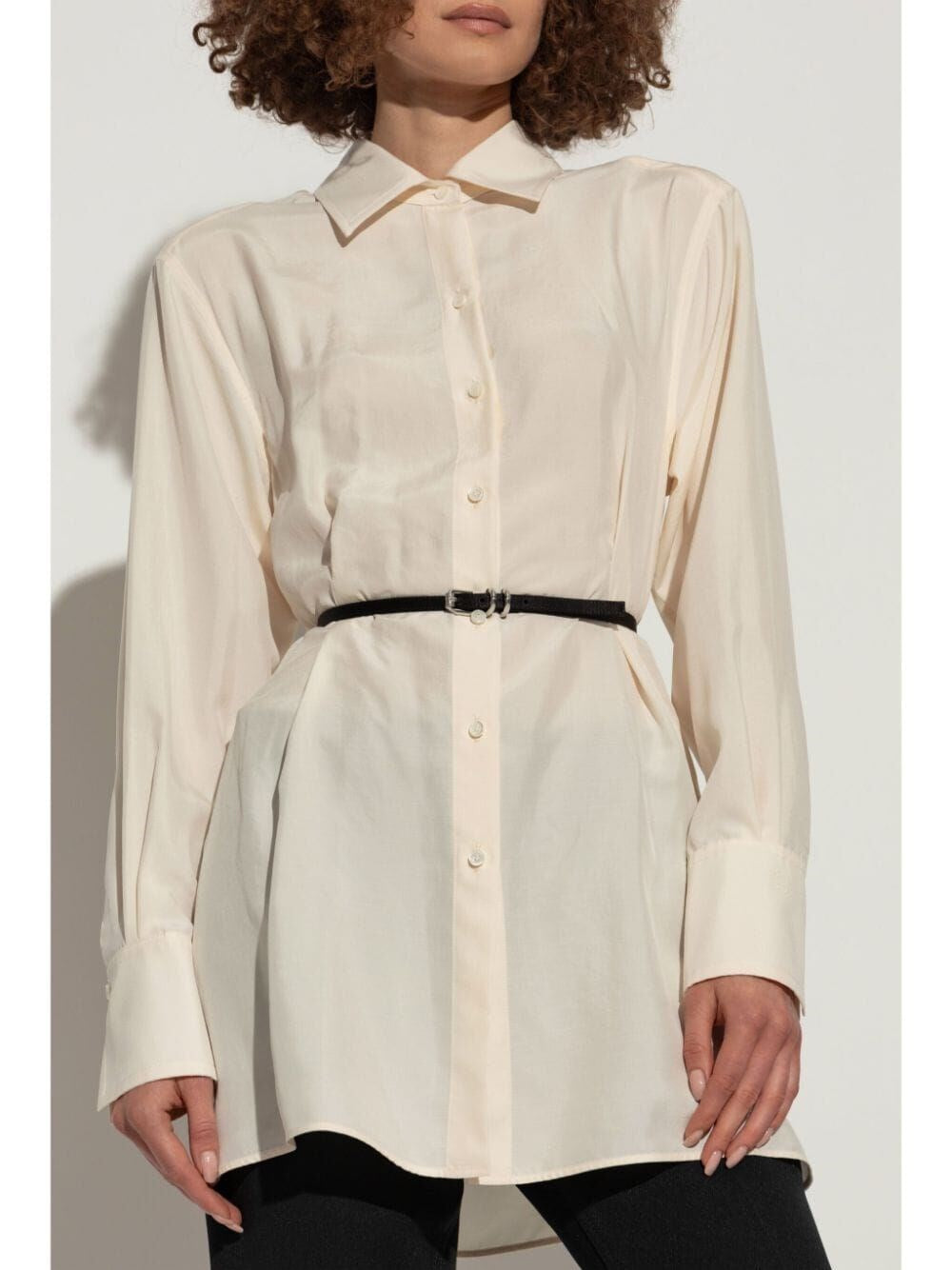 Givenchy Women Long Shirt With `Voyou` Belt GIVENCHY