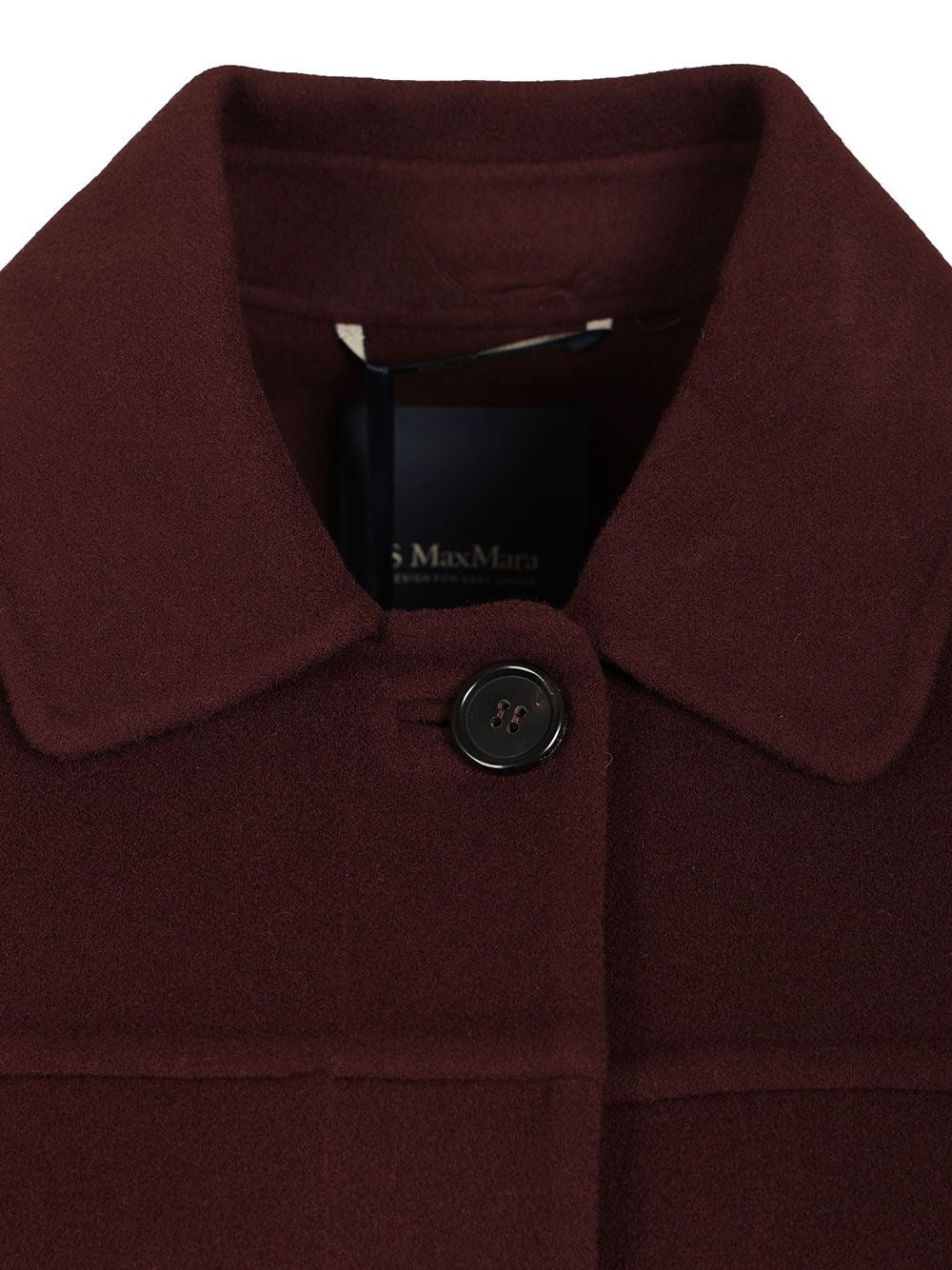'S Max Mara Women Short Wool Drap Coat S MAX MARA