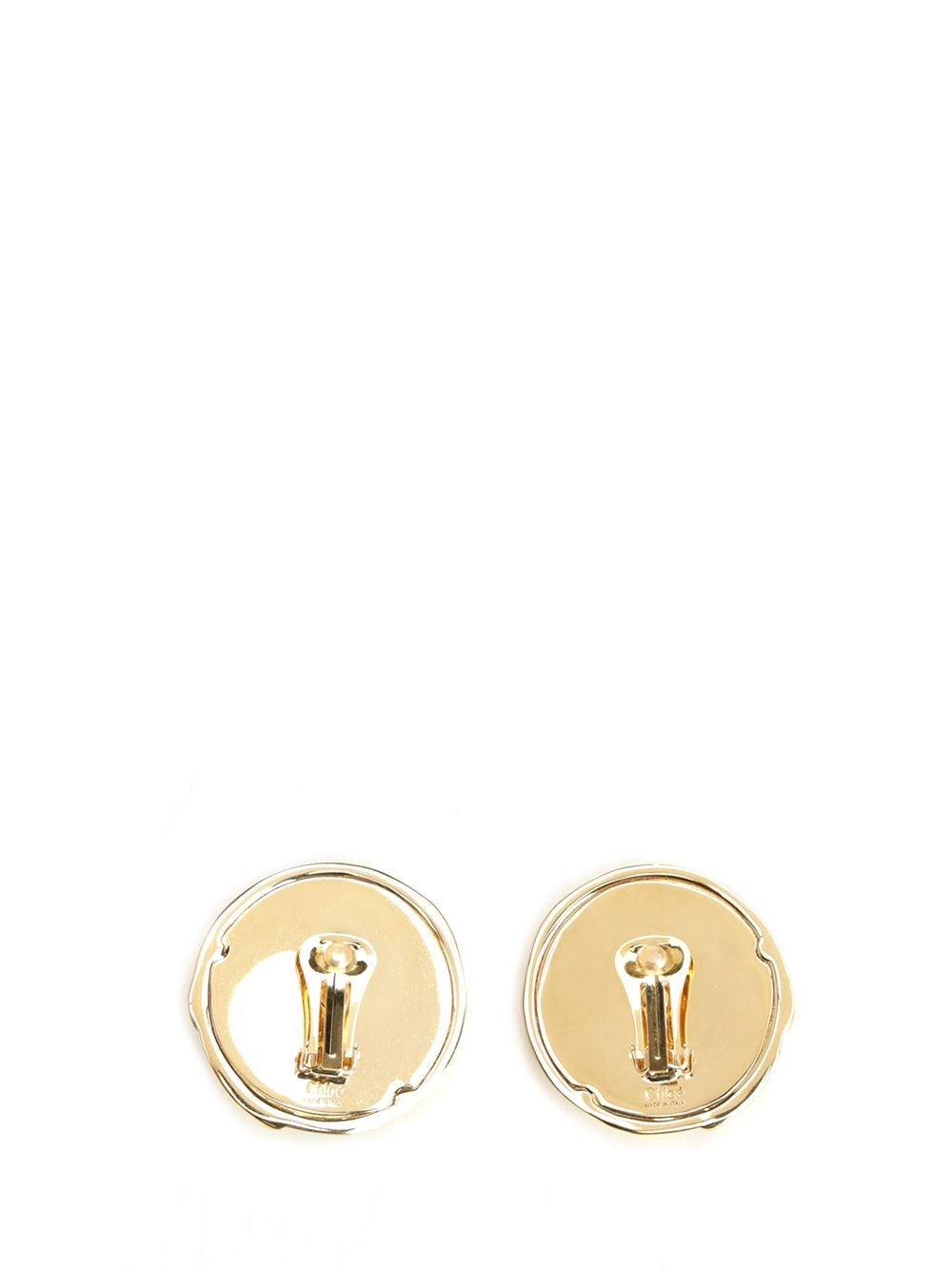 Chloe' Women Pleats Round Earrings CHLOE